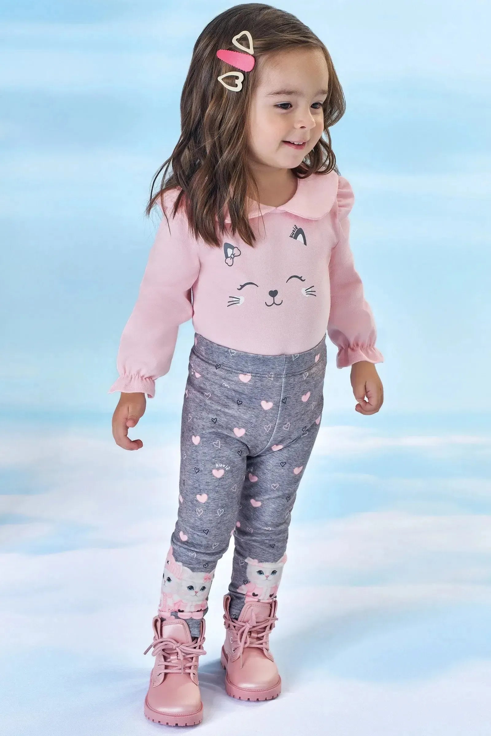 Calça Legging em Molecotton 90600 Kukiê Bebê Menina