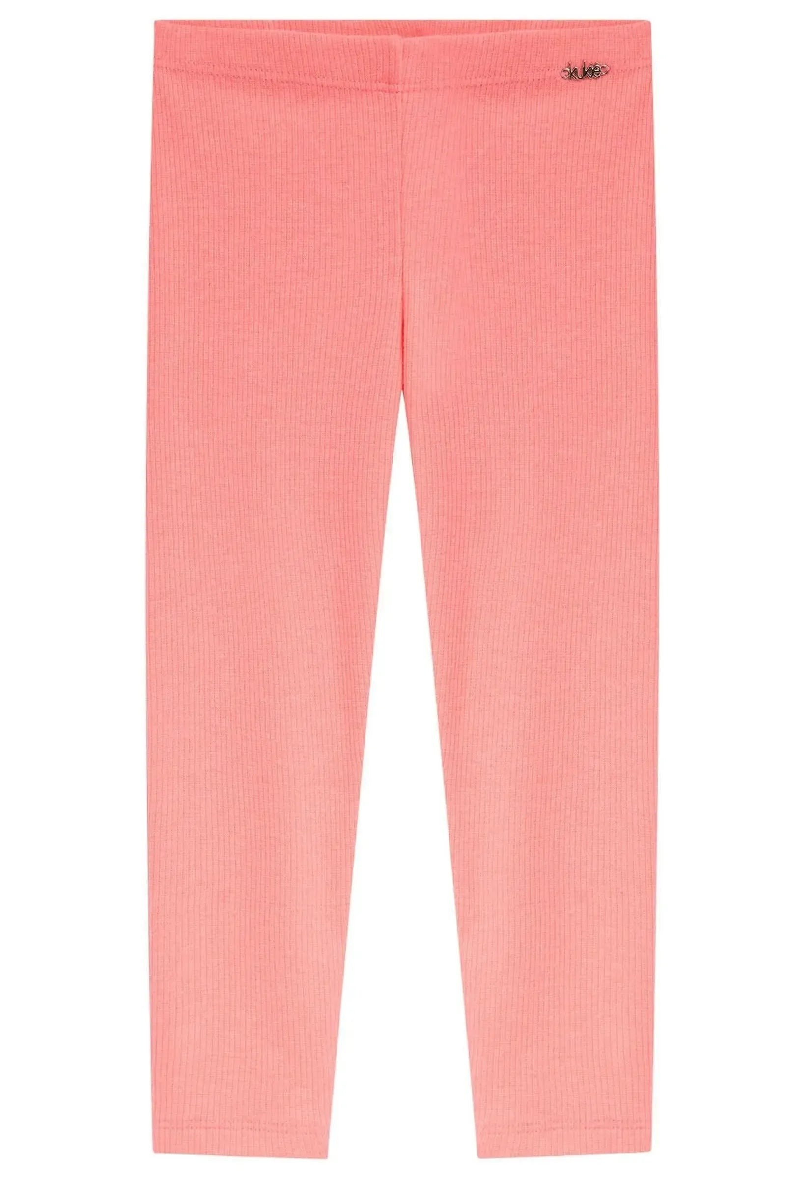 Calça Legging em Ribana 1x1 94703 Kukiê Bebê Menina