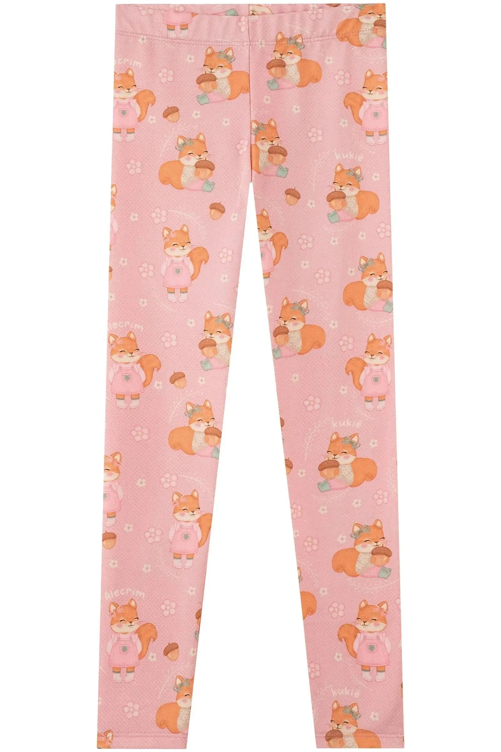 Calça Legging em Termoskin Peluciado 89901 Kukiê Infantil Menina