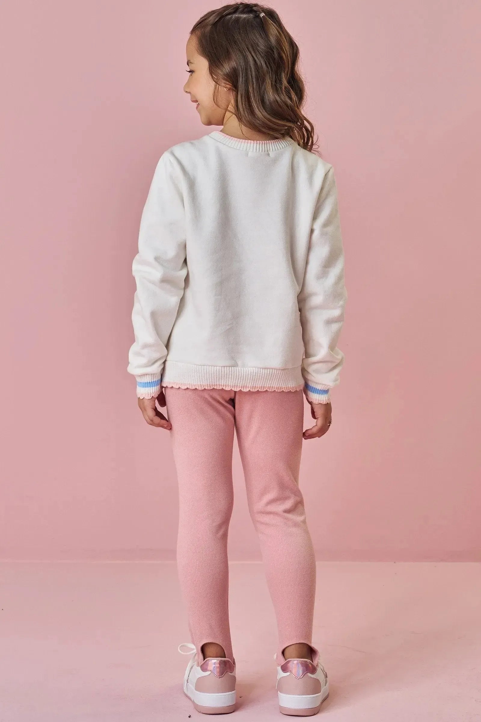 Calça Legging Fuseau em Canelado Comfy 89254 Kukiê Infantil Menina