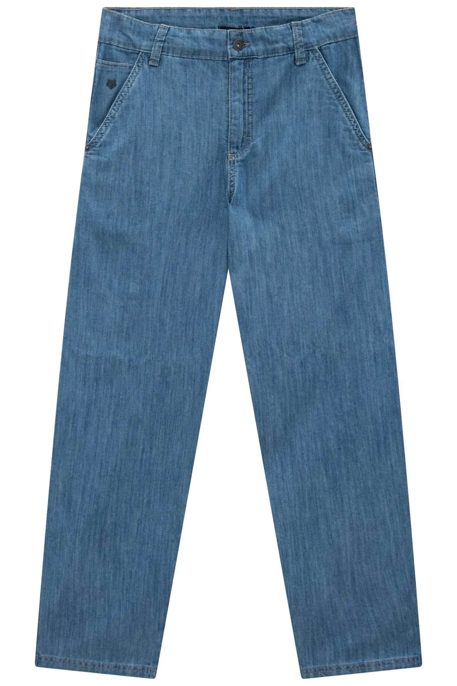Calça Over em Jeans Benício 97298 Johnny Fox Teen Menino