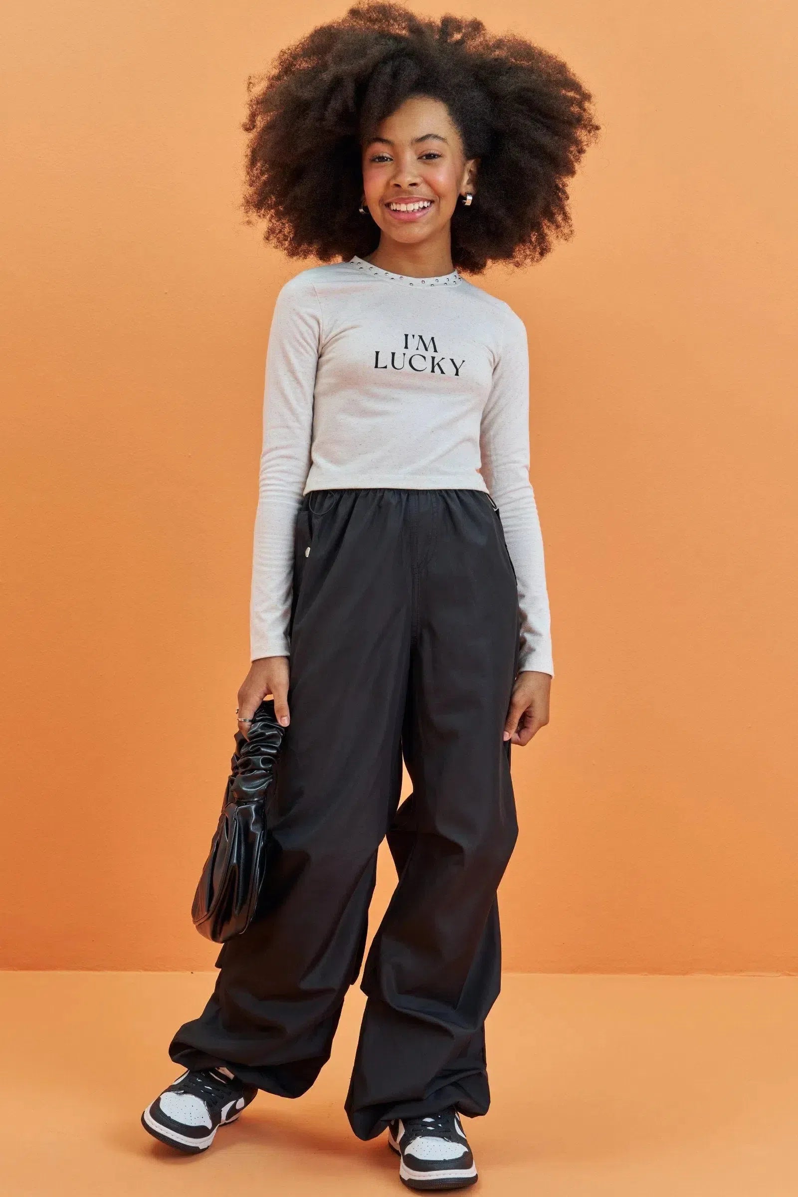 Calça Parachute em Nylon 79716 Lilimoon Teen Menina