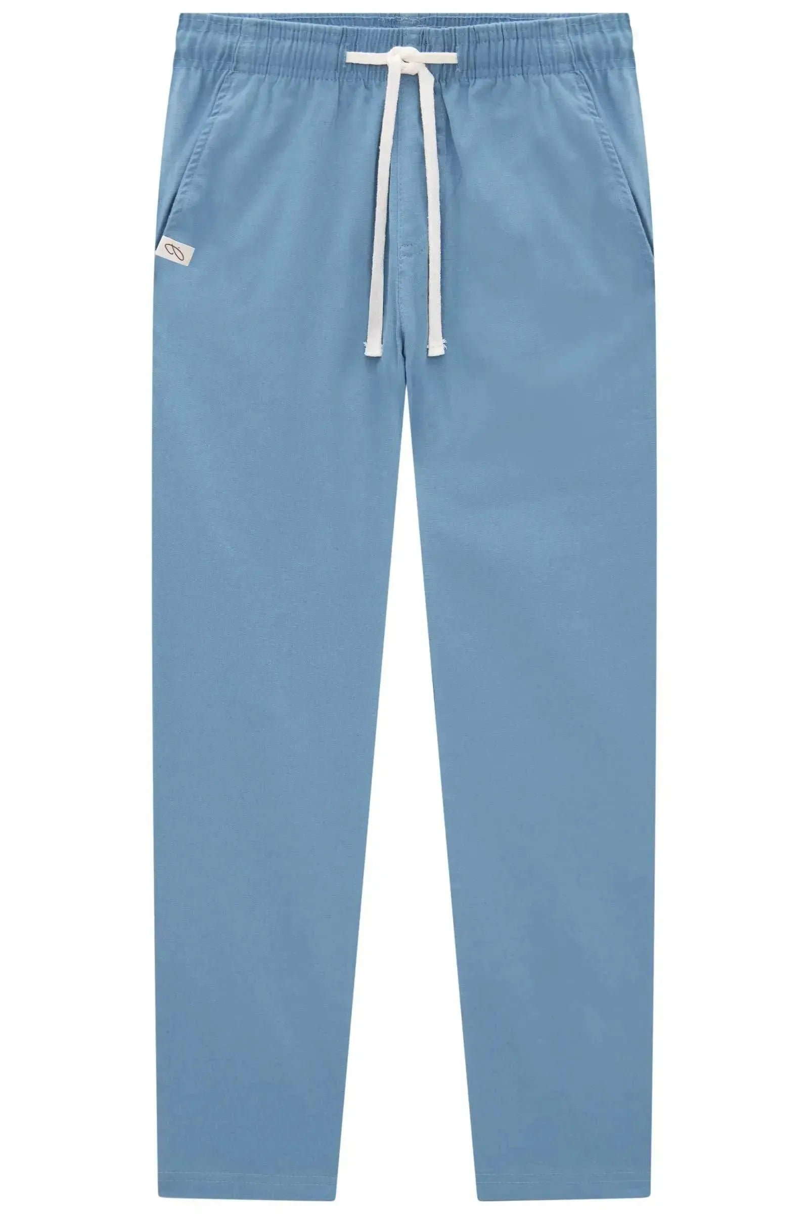 Calça Reta em Linho Santorine com Elastano 83802 Johnny Fox Teen Menino