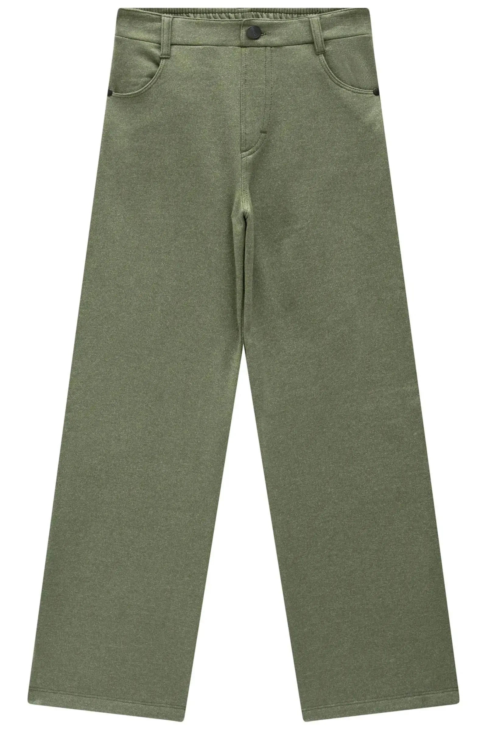 Calça Reta em Moletom Diferenciado com Pelúcia 90412 Lilimoon Teen Menina