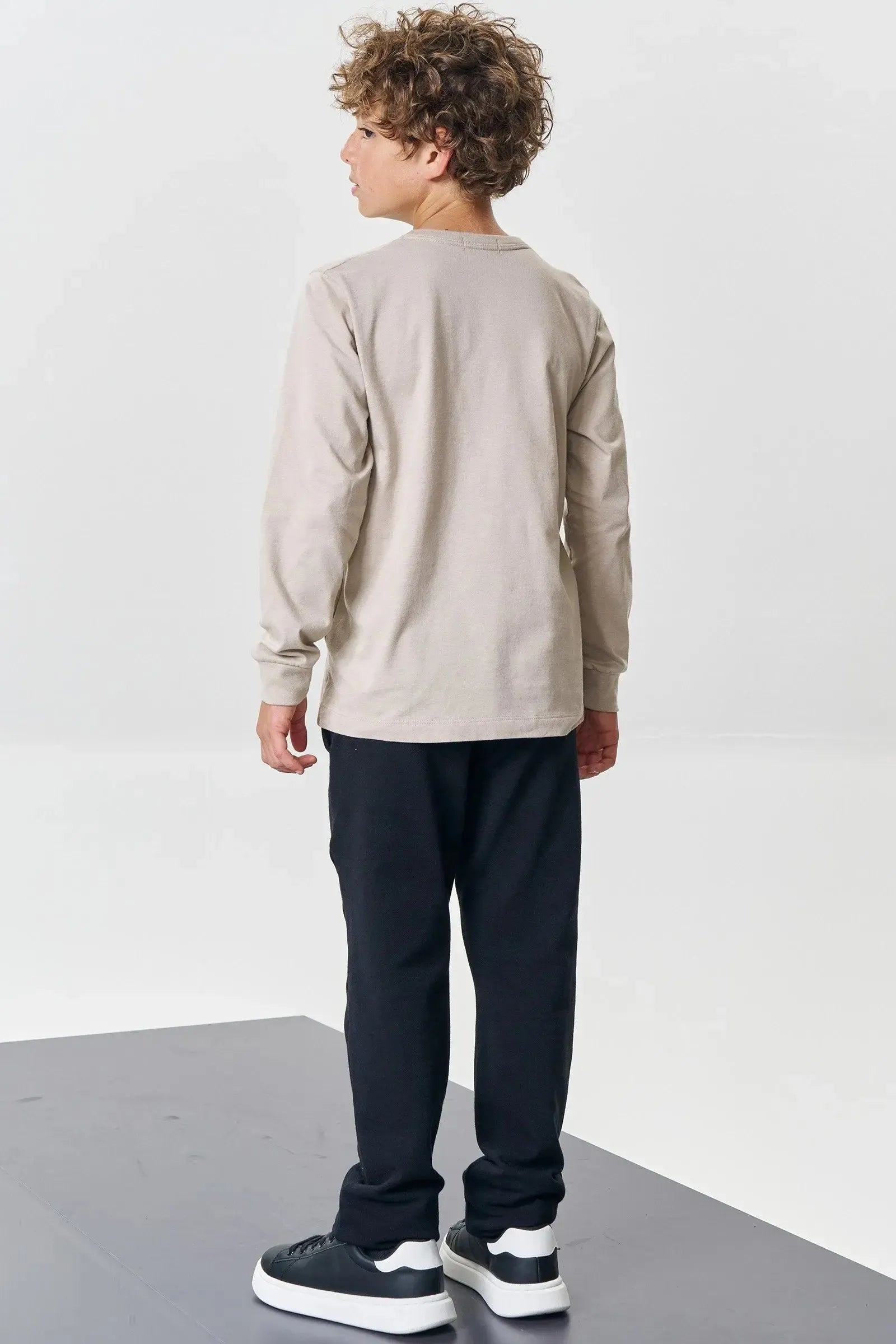 Calça Reta em Moletwill com Elastano 94421 Johnny Fox Teen Menino