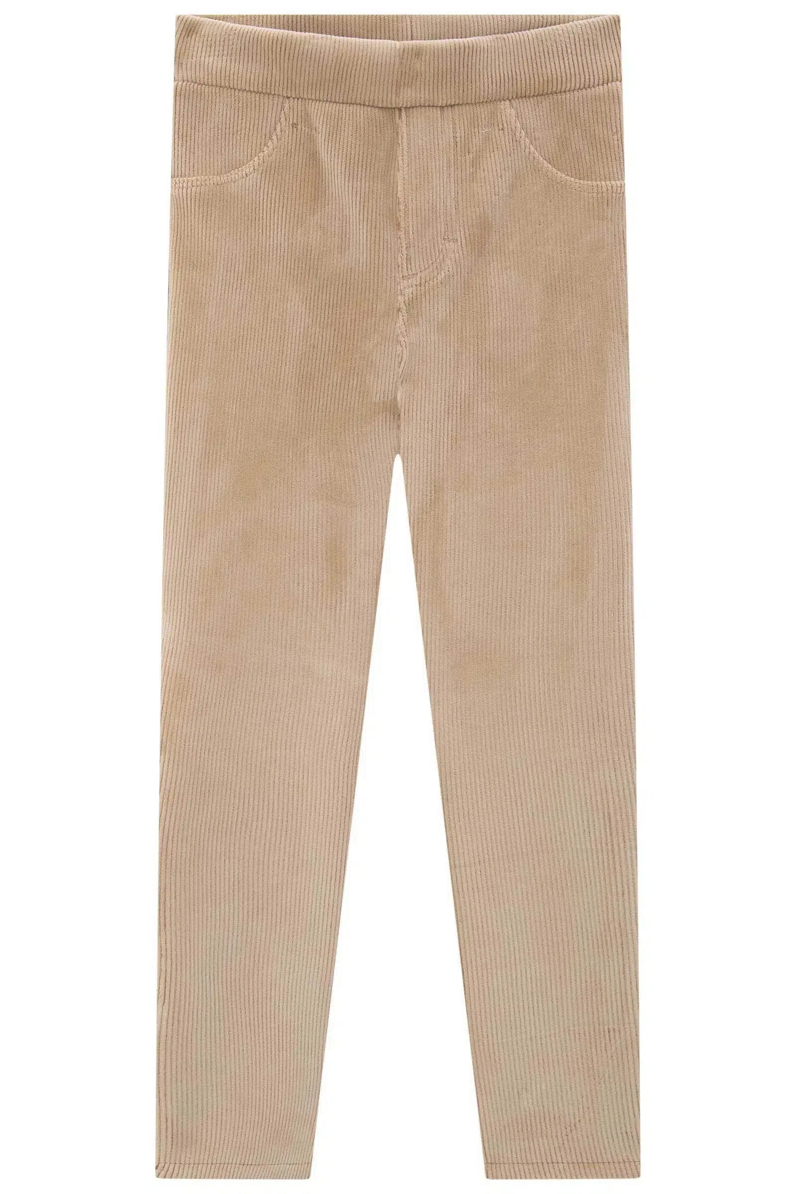Calça Skinny em Fleece Cotelê com Elastano 79170 Kukiê Infantil Menina
