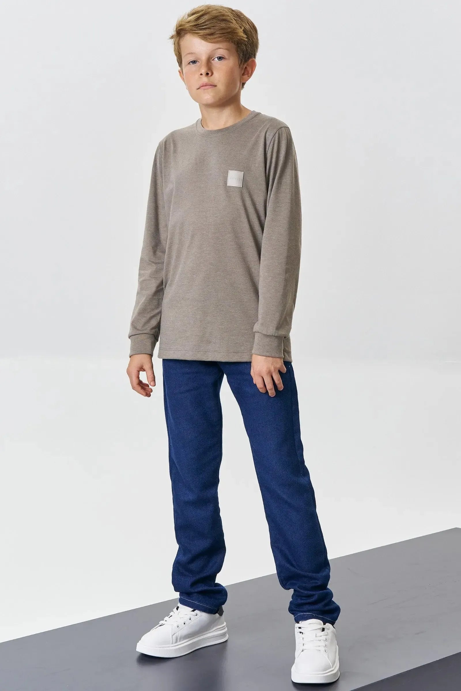 Calça Skinny em Jeans Street com Elastano 89267 Johnny Fox Teen Menino