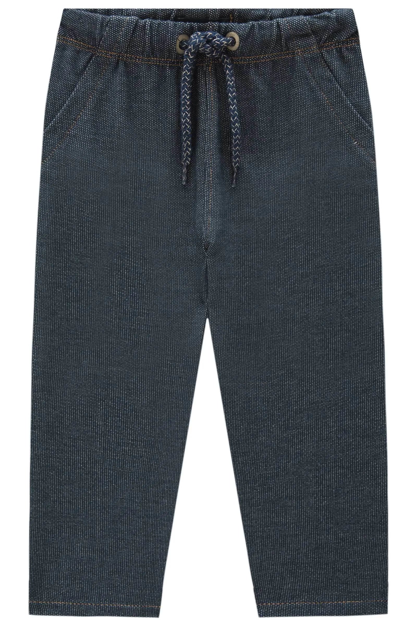 Calça Skinny em Malha Denim com Elastano 89380 LucBoo Bebê Menino
