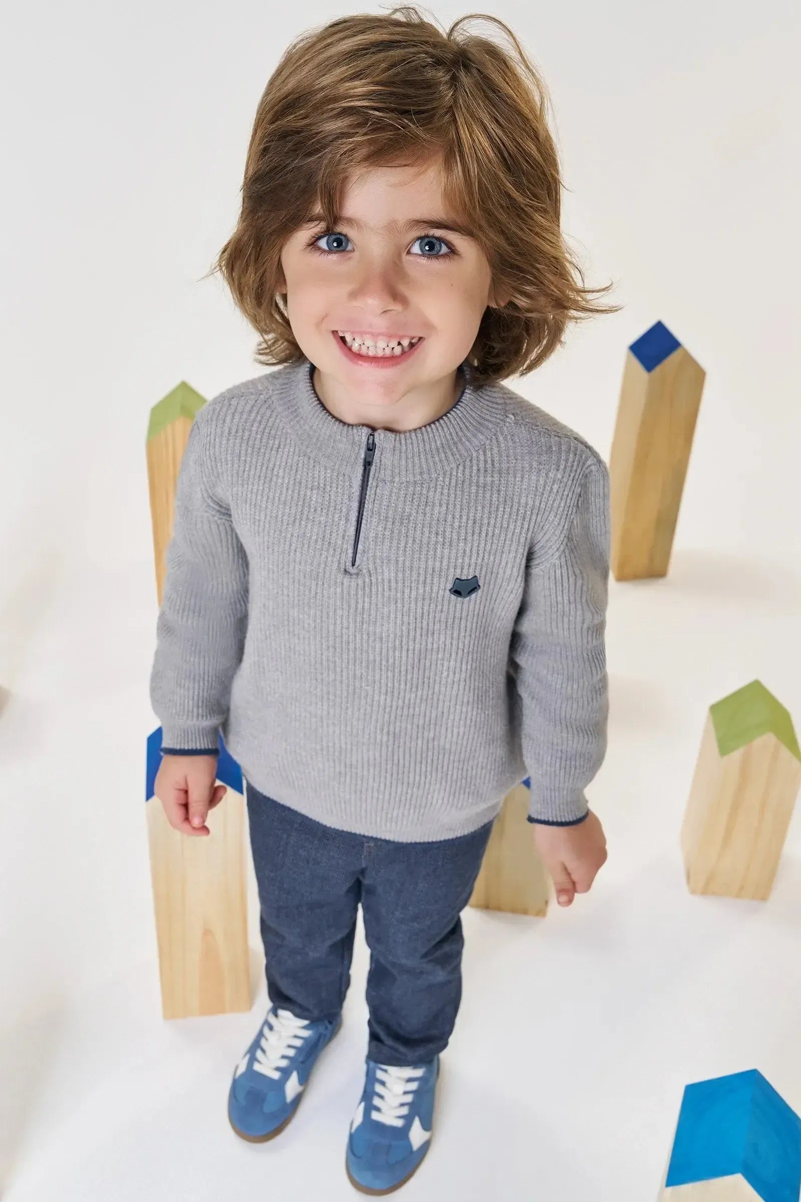 Calça Skinny em Malha Denim com Elastano 90665 Johnny Fox Bebê Menino