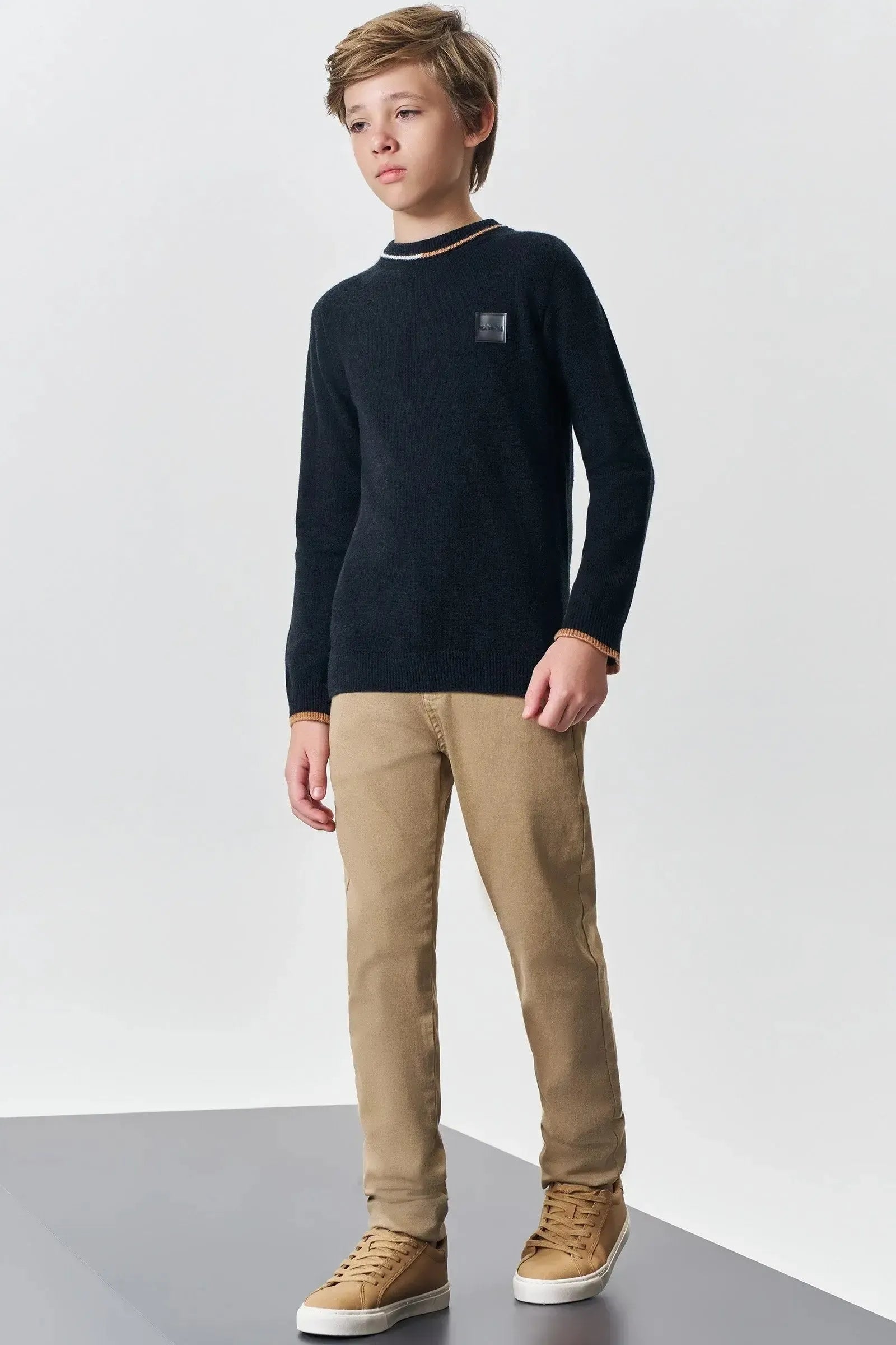 Calça Skinny em Sarja Stretch com Elastano 89377 Johnny Fox Teen Menino