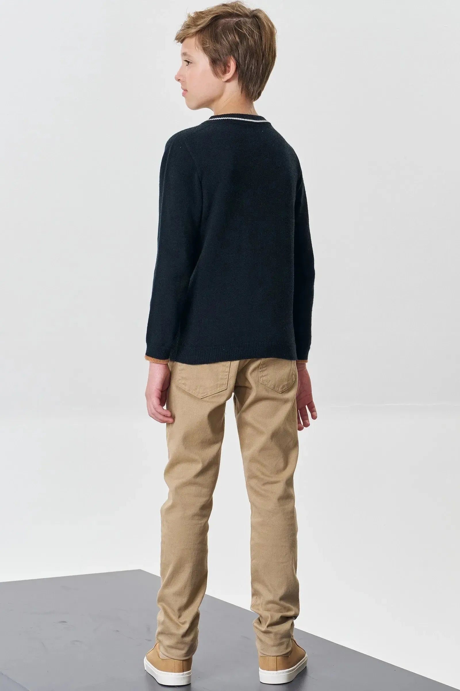 Calça Skinny em Sarja Stretch com Elastano 89377 Johnny Fox Teen Menino