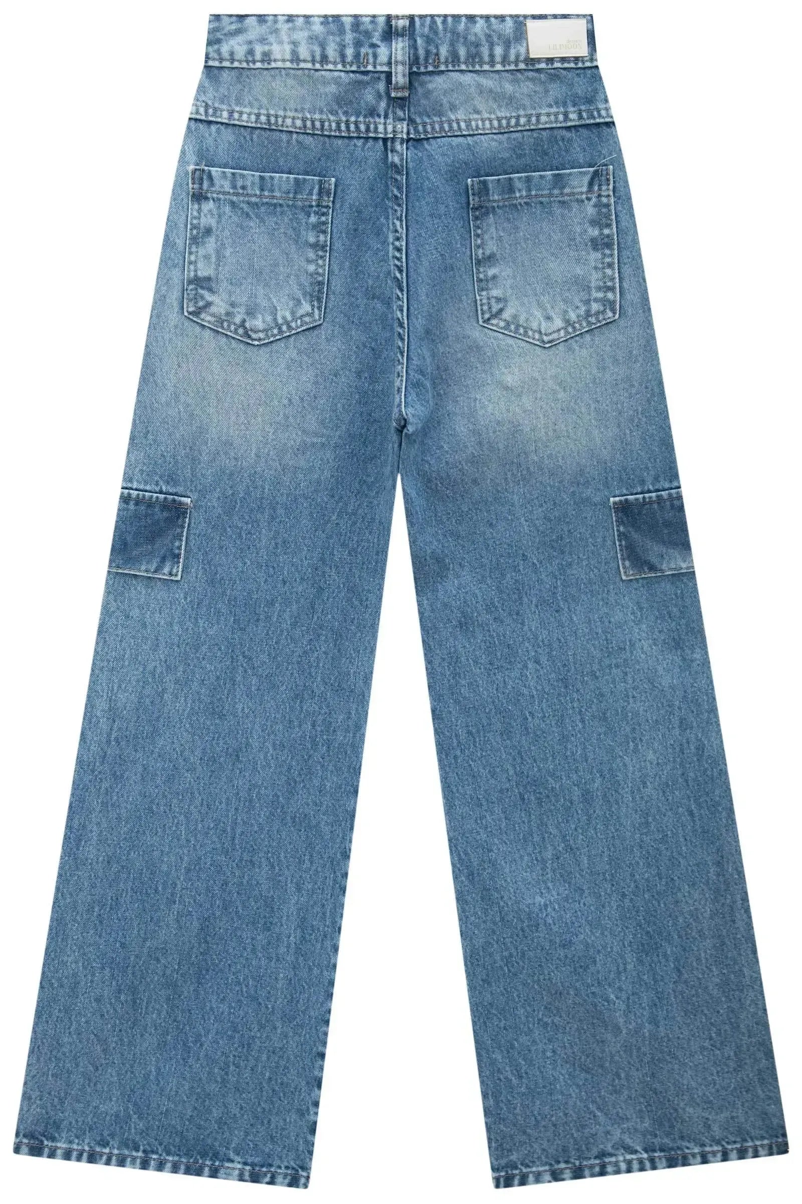 Calça Wide Leg em Jeans Arkansas 90329 Lilimoon Teen Menina
