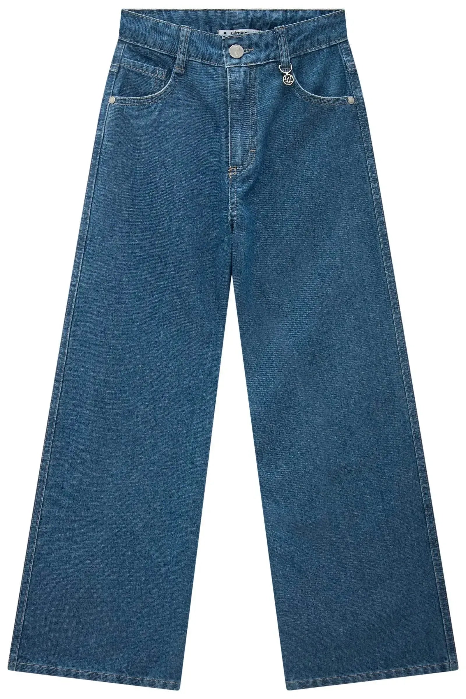 Calça Wide Leg em Jeans Arkansas 90341 Lilimoon Teen Menina