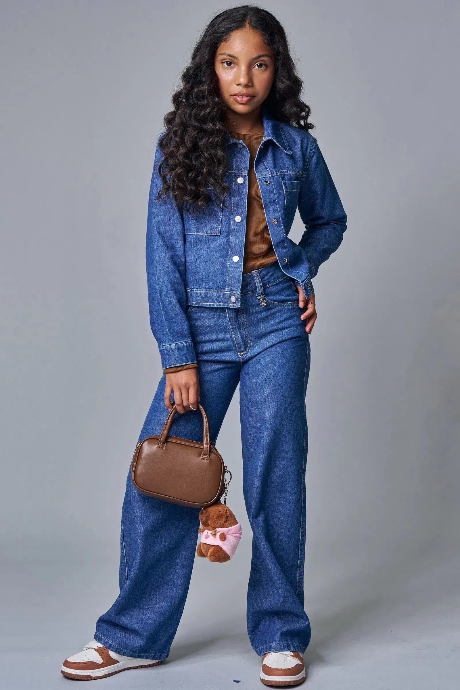 Calça Wide Leg em Jeans Arkansas 90341 Lilimoon Teen Menina