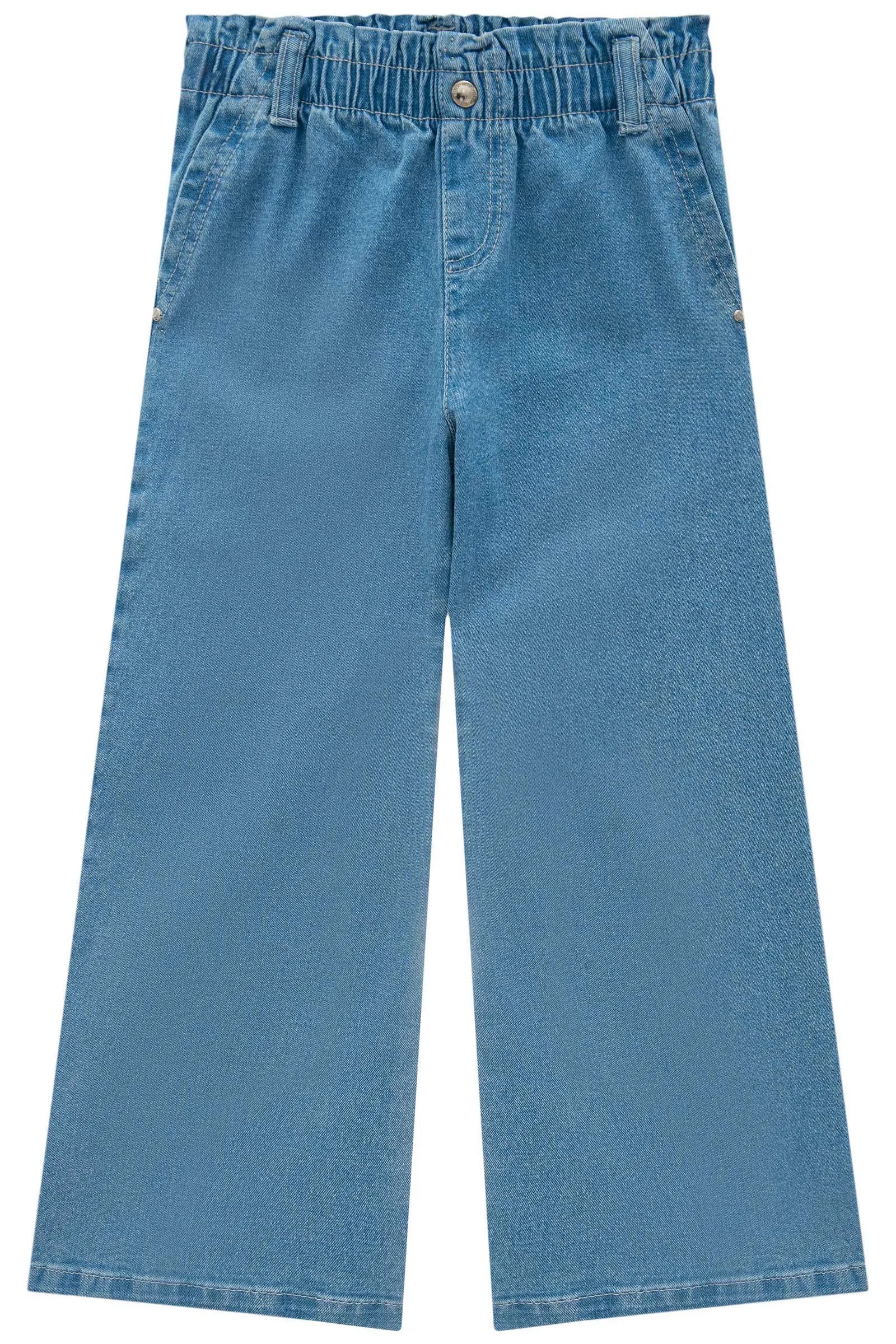Calça Wide Leg em Jeans com Elastano 85248 Infanti Infantil Menina