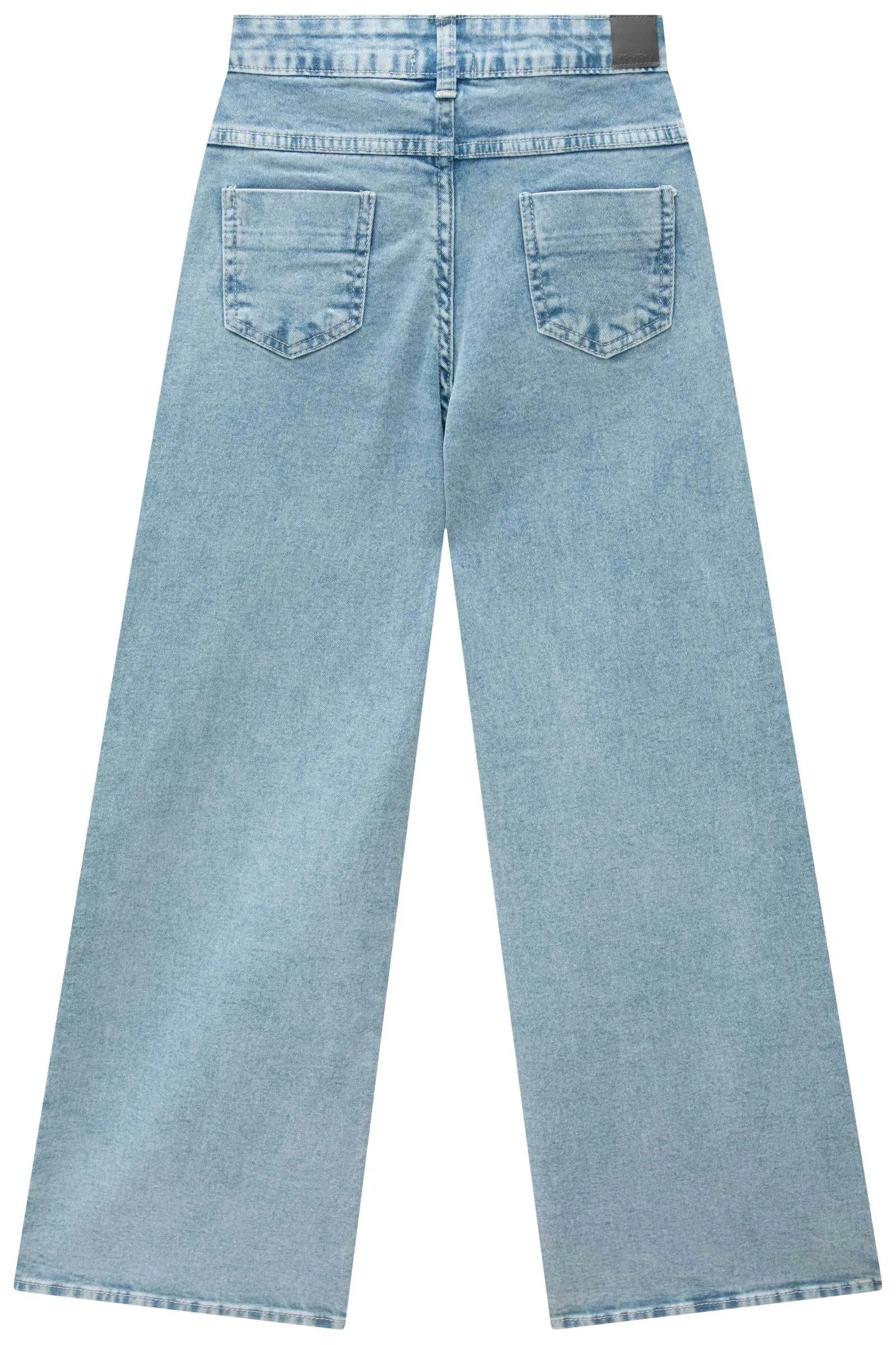 Calça Wide Leg em Jeans com Elastano 89438 Vic&Vicky Teen Menina