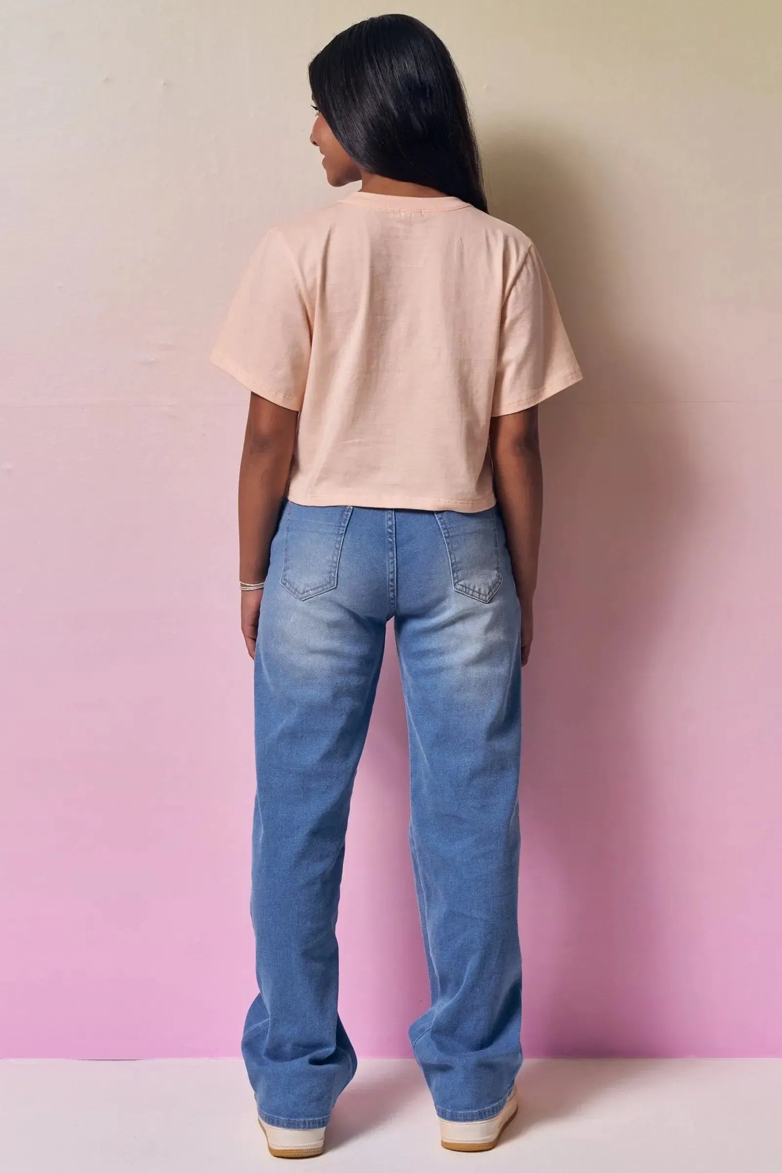 Calça Wide Leg em Jeans com Elastano 95001 Vic&Vicky Teen Menina