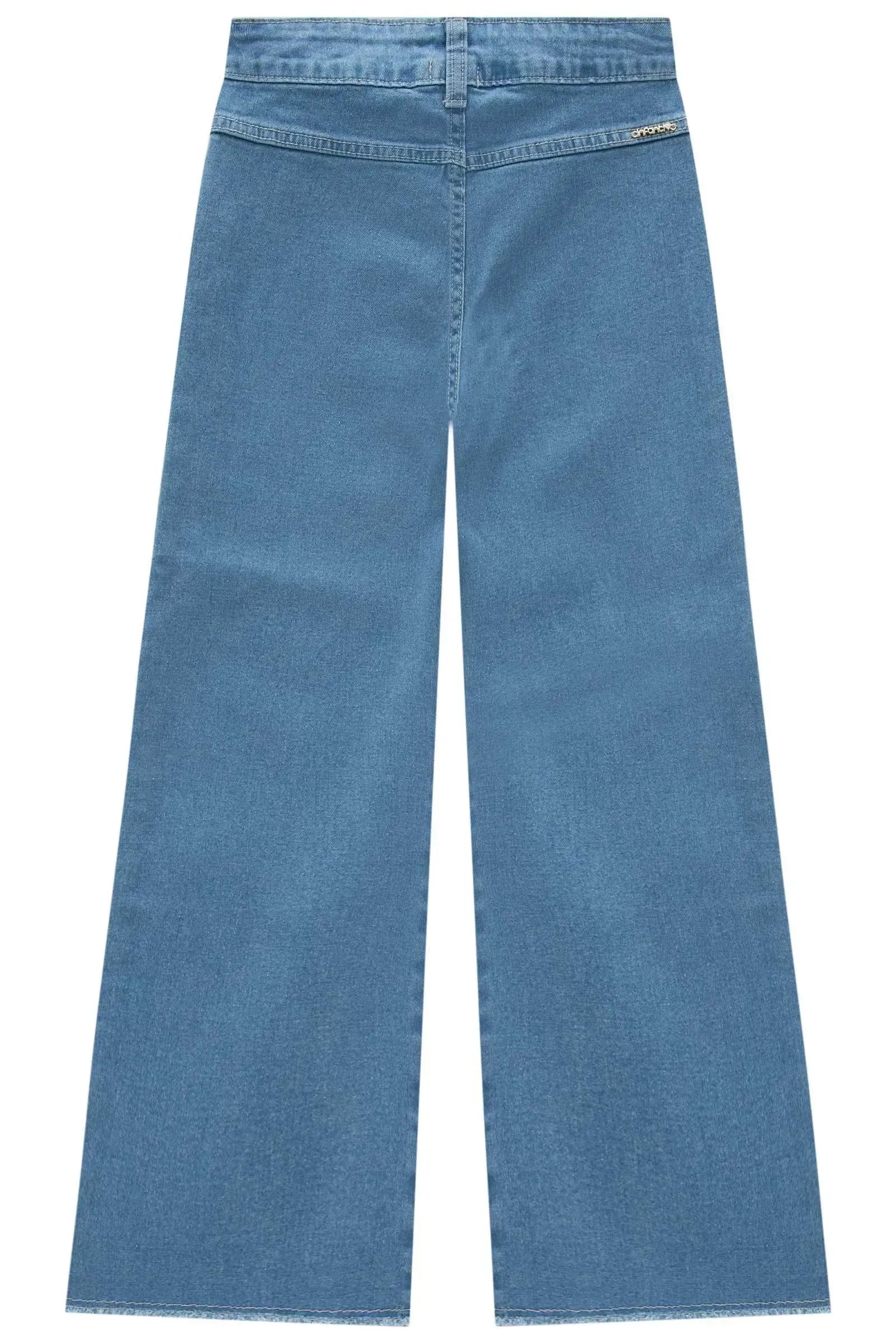 Calça Wide Leg em Jeans com Elastano 95404 Infanti Infantil Menina