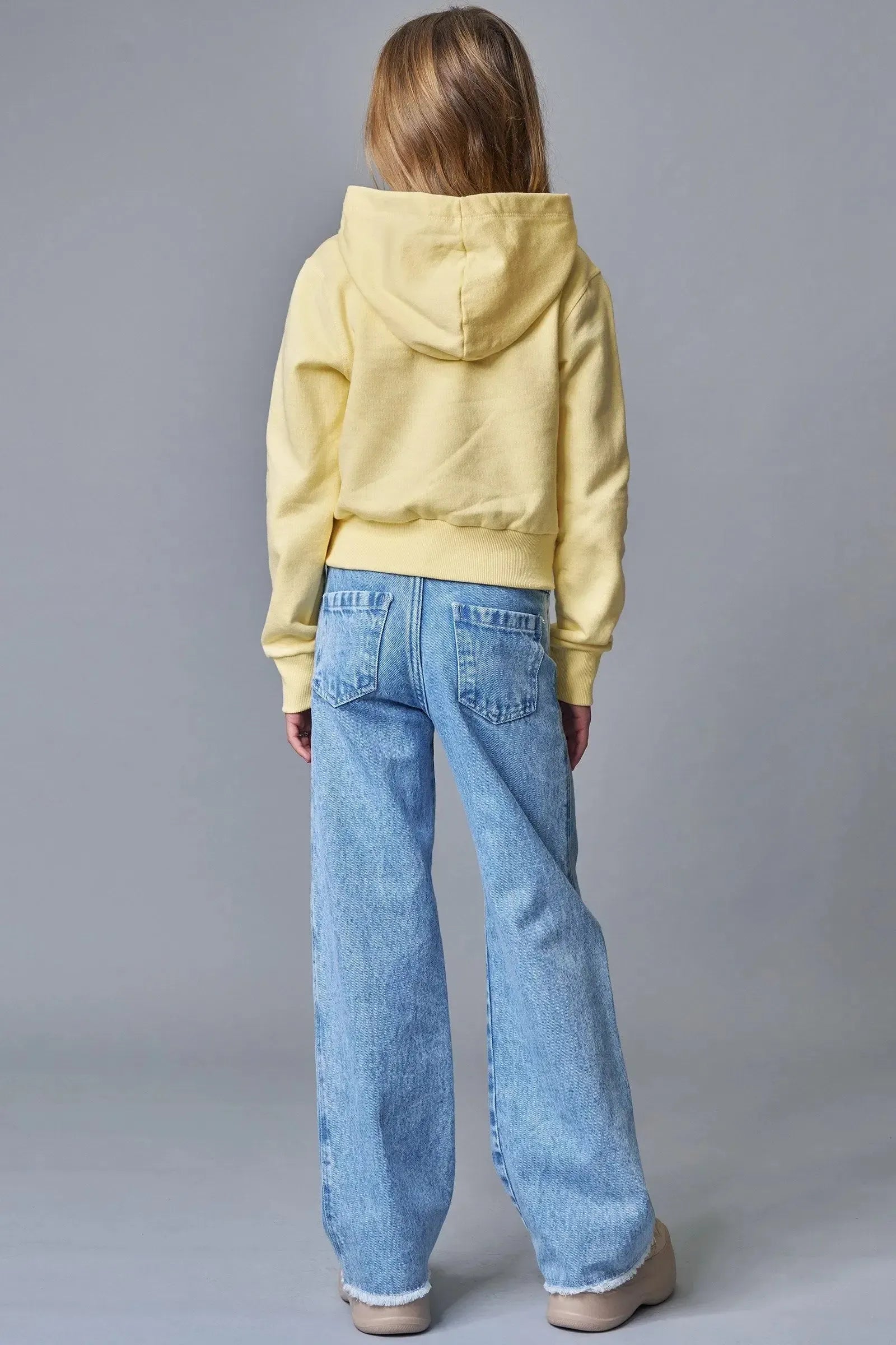 Calça Wide Leg em Jeans Zef 90388 Lilimoon Teen Menina