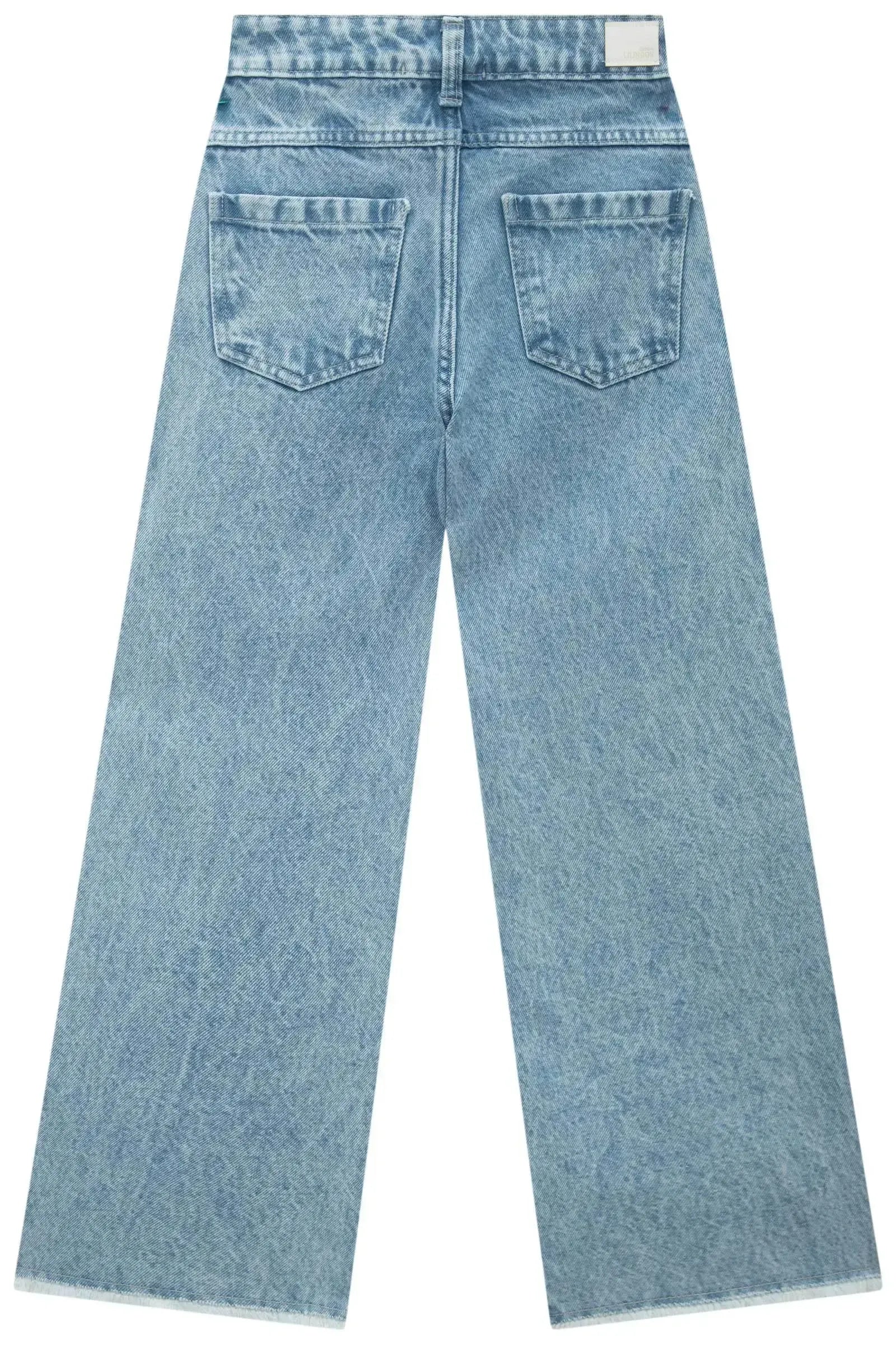 Calça Wide Leg em Jeans Zef 90388 Lilimoon Teen Menina