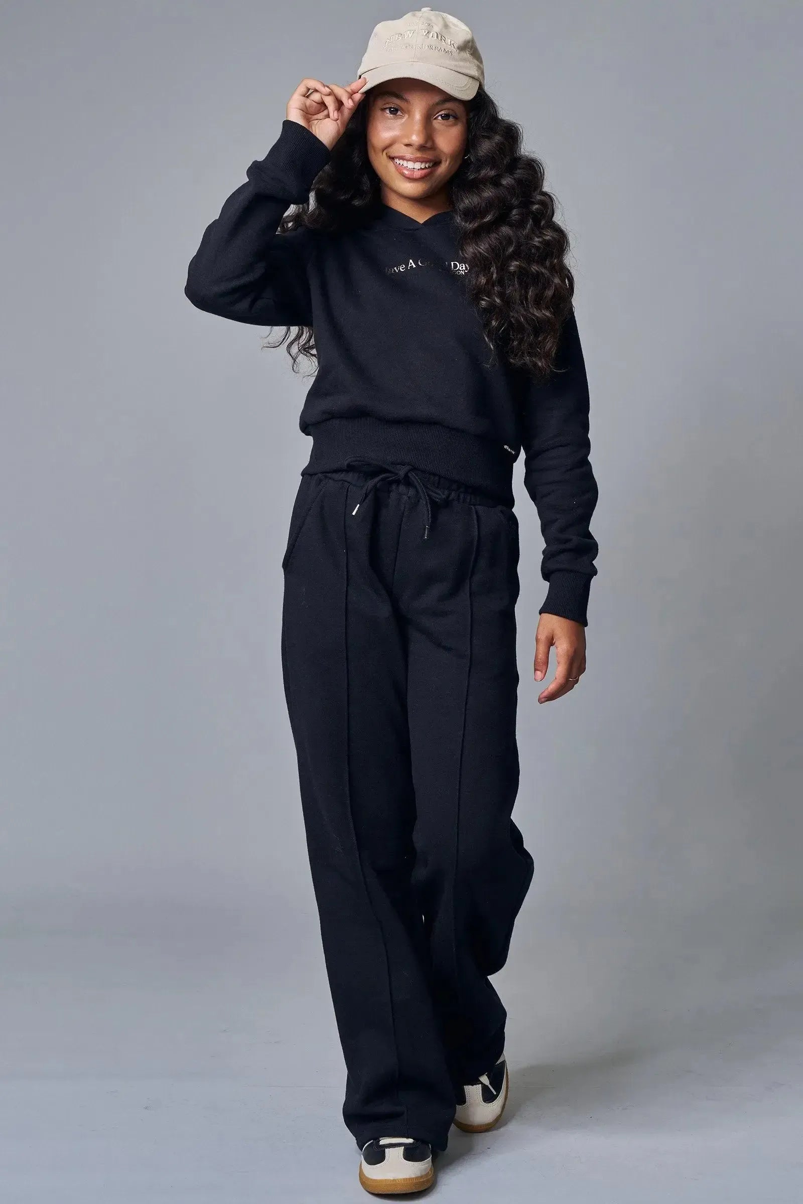 Calça Wide Leg em Moletom com Pelúcia 90391 Lilimoon Teen Menina