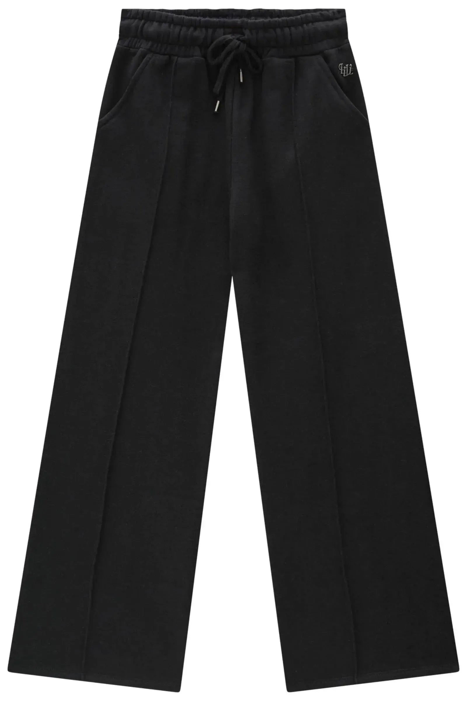 Calça Wide Leg em Moletom com Pelúcia 90391 Lilimoon Teen Menina