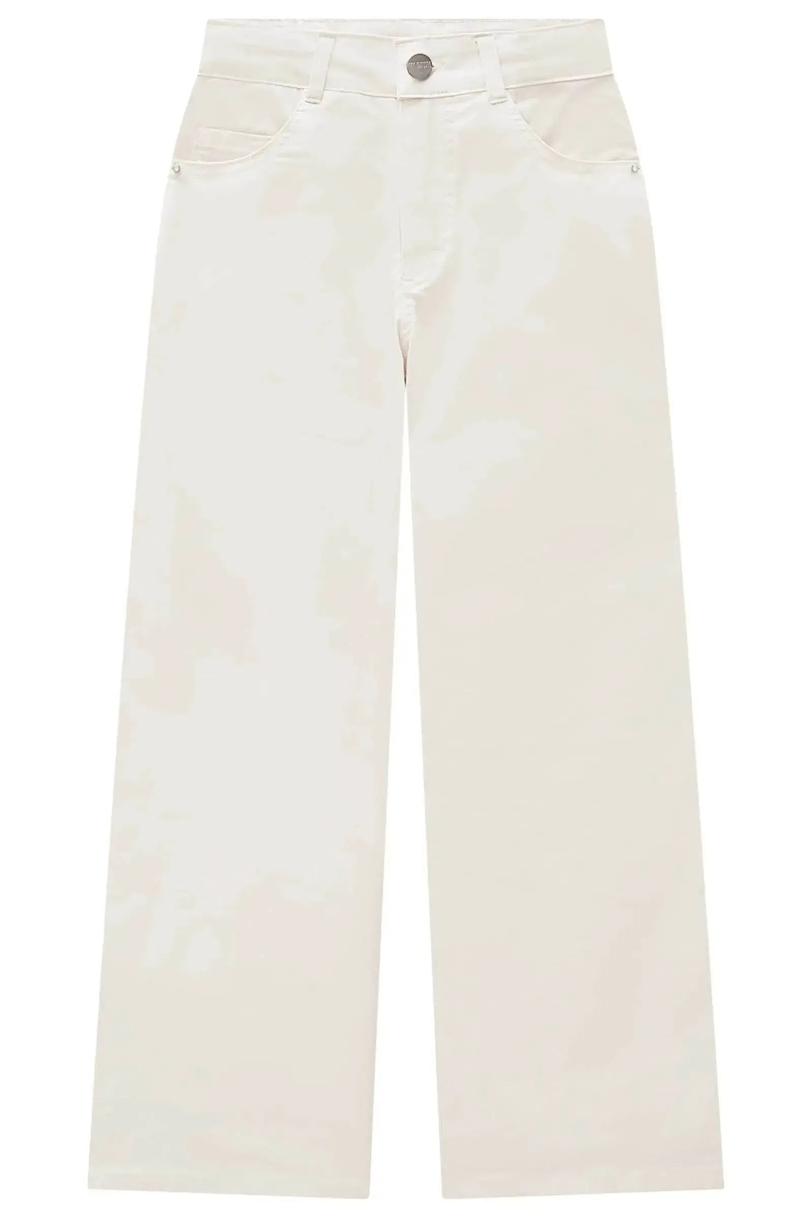 Calça Wide Leg em Sarja com Elastano 83407 Lilimoon Teen Menina