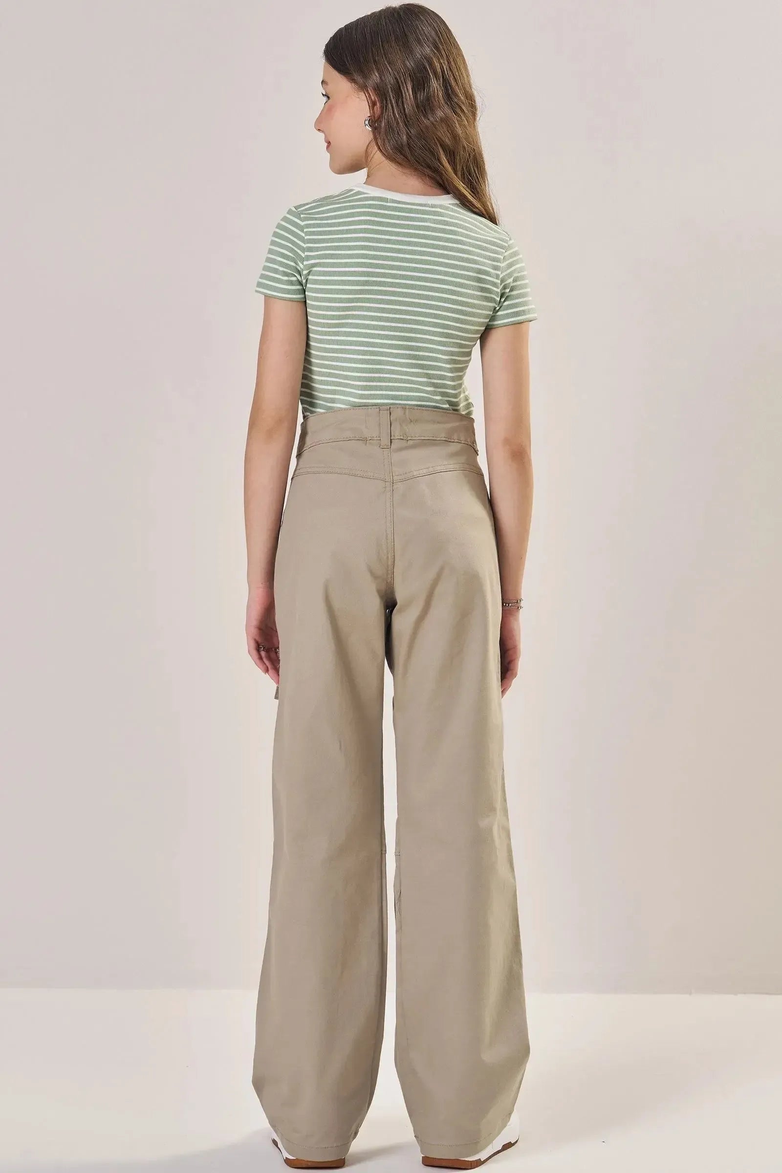 Calça Wide Leg em Sarja com Elastano 83460 Lilimoon Teen Menina