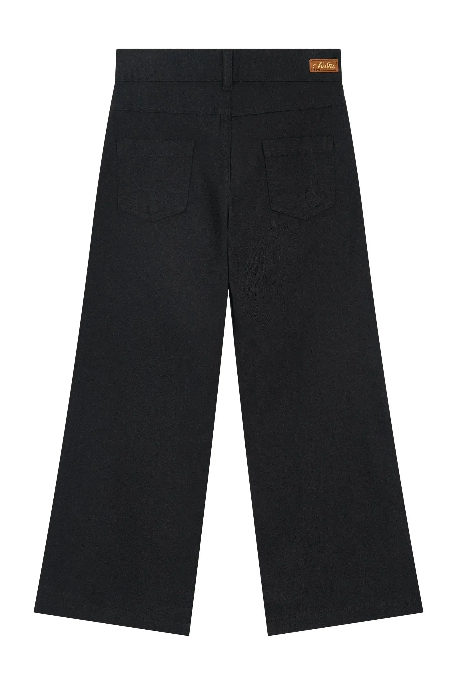 Calça Wide Leg em Sarja com Elastano 89872 Kukiê Infantil Menina