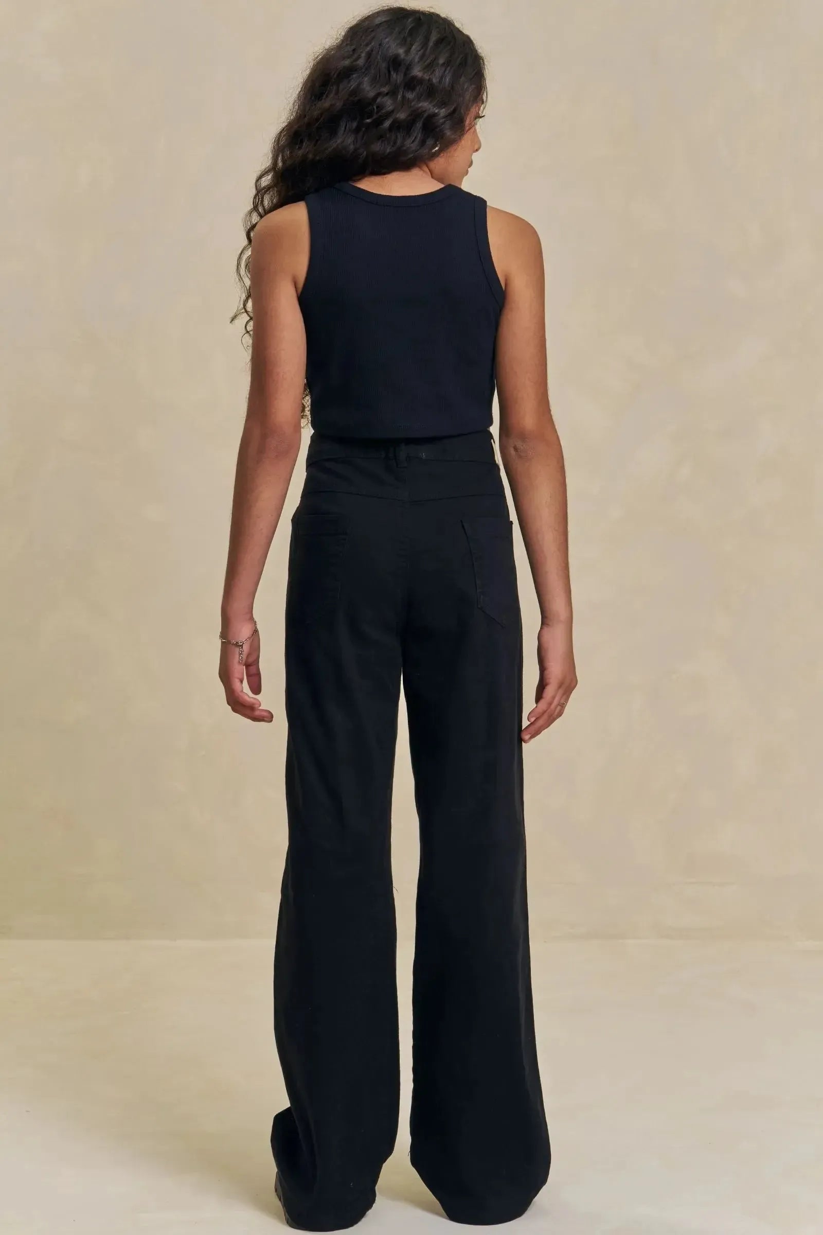 Calça Wide Leg em Sarja com Elastano 94409 Lilimoon Teen Menina