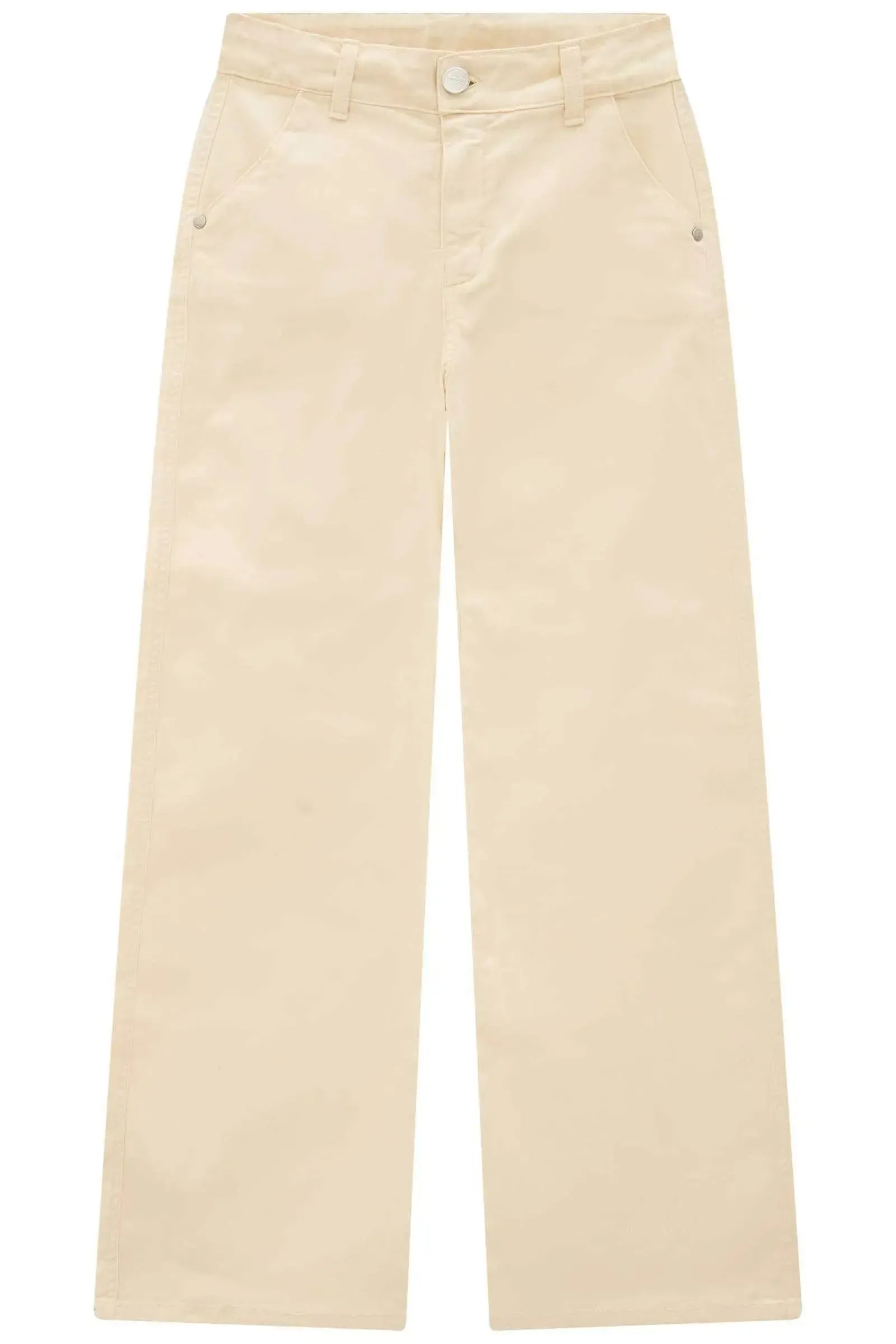 Calça Wide Leg em Sarja com Elastano 94603 Lilimoon Teen Menina