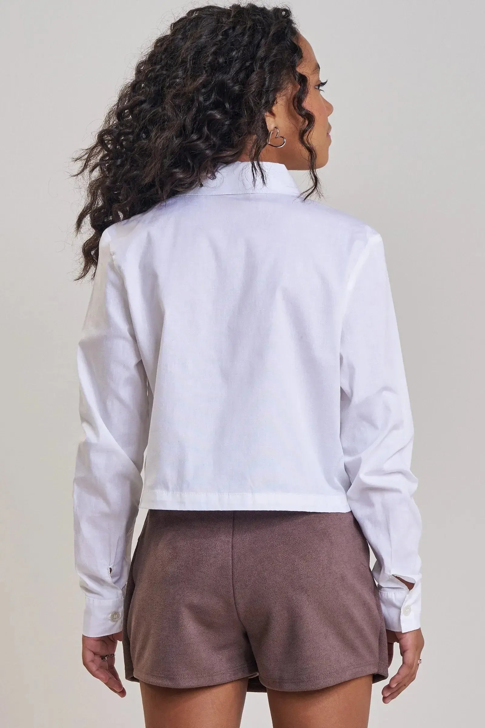 Camisa Boxy em Tricoline com Elastano 89188 Vic&Vicky Teen Menina