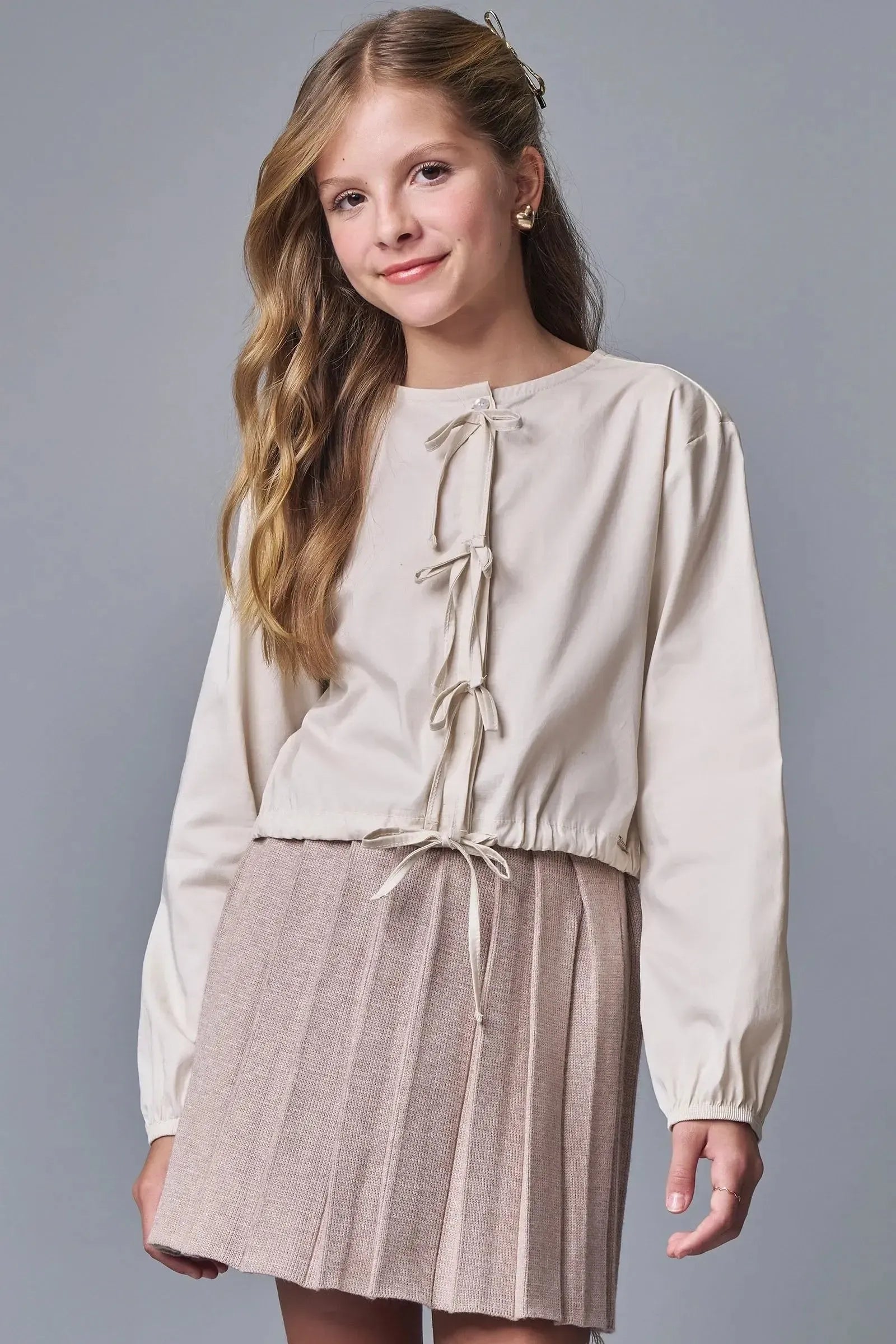 Camisa Boxy em Tricoline Mônaco com Elastano 89150 Lilimoon Teen Menina