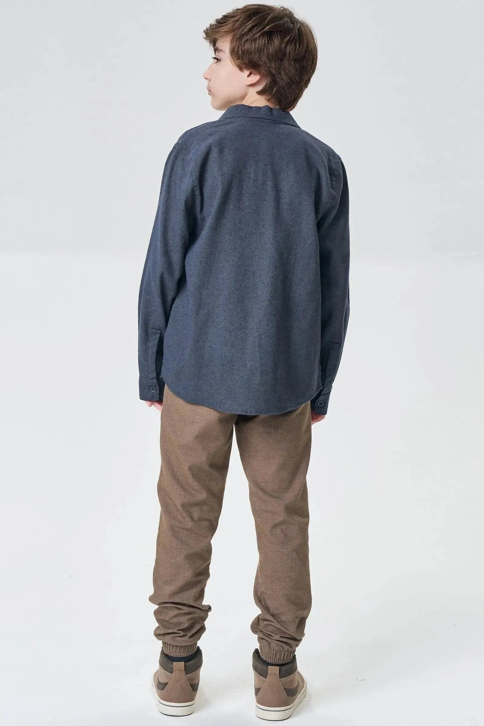 Camisa em Flanela Melange 91783 Johnny Fox Teen Menino