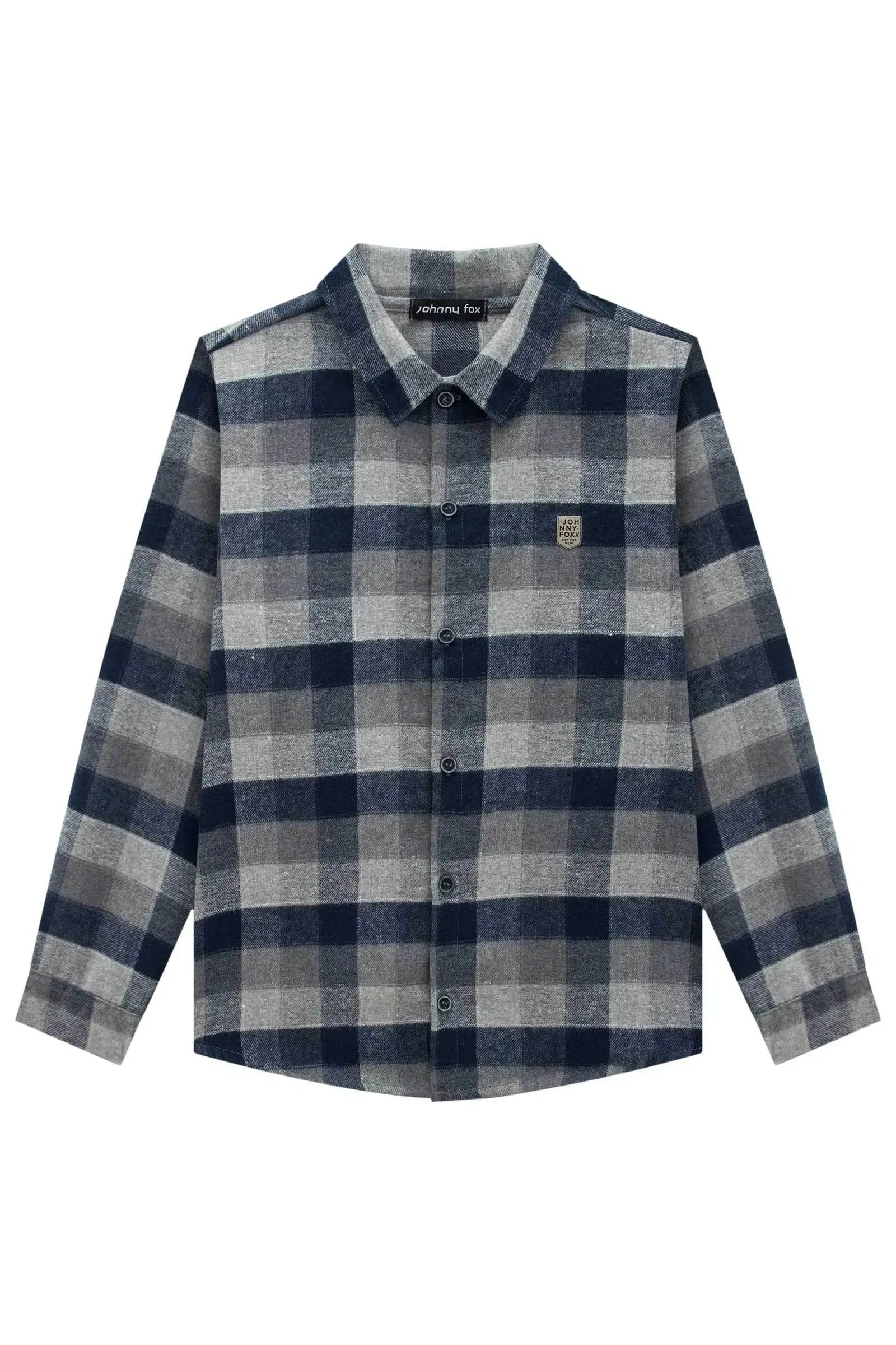 Camisa em Flanela Xadrez 89787 Johnny Fox Teen Menino