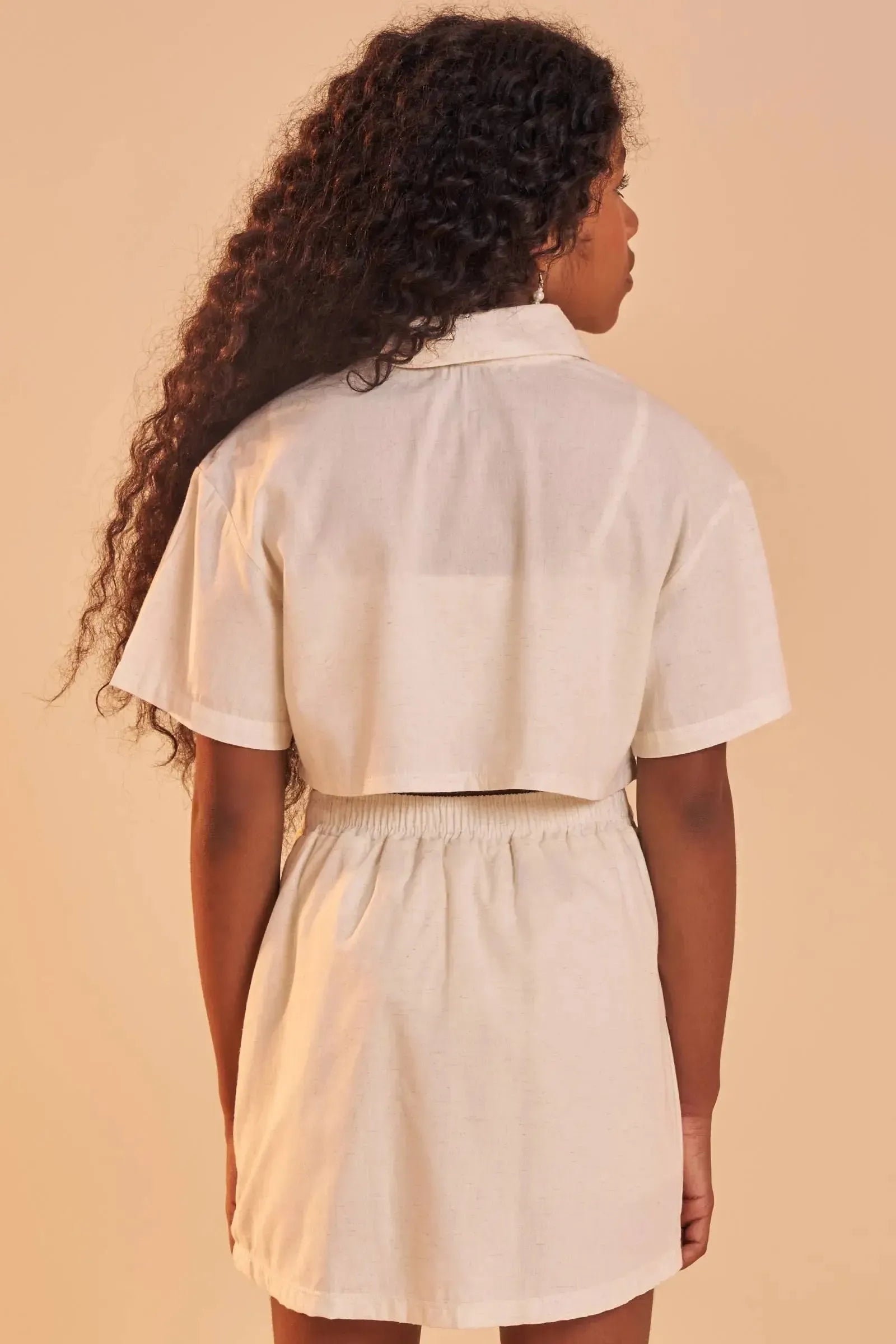 Camisa em Linho Deluxe 83189 Lilimoon Teen Menina
