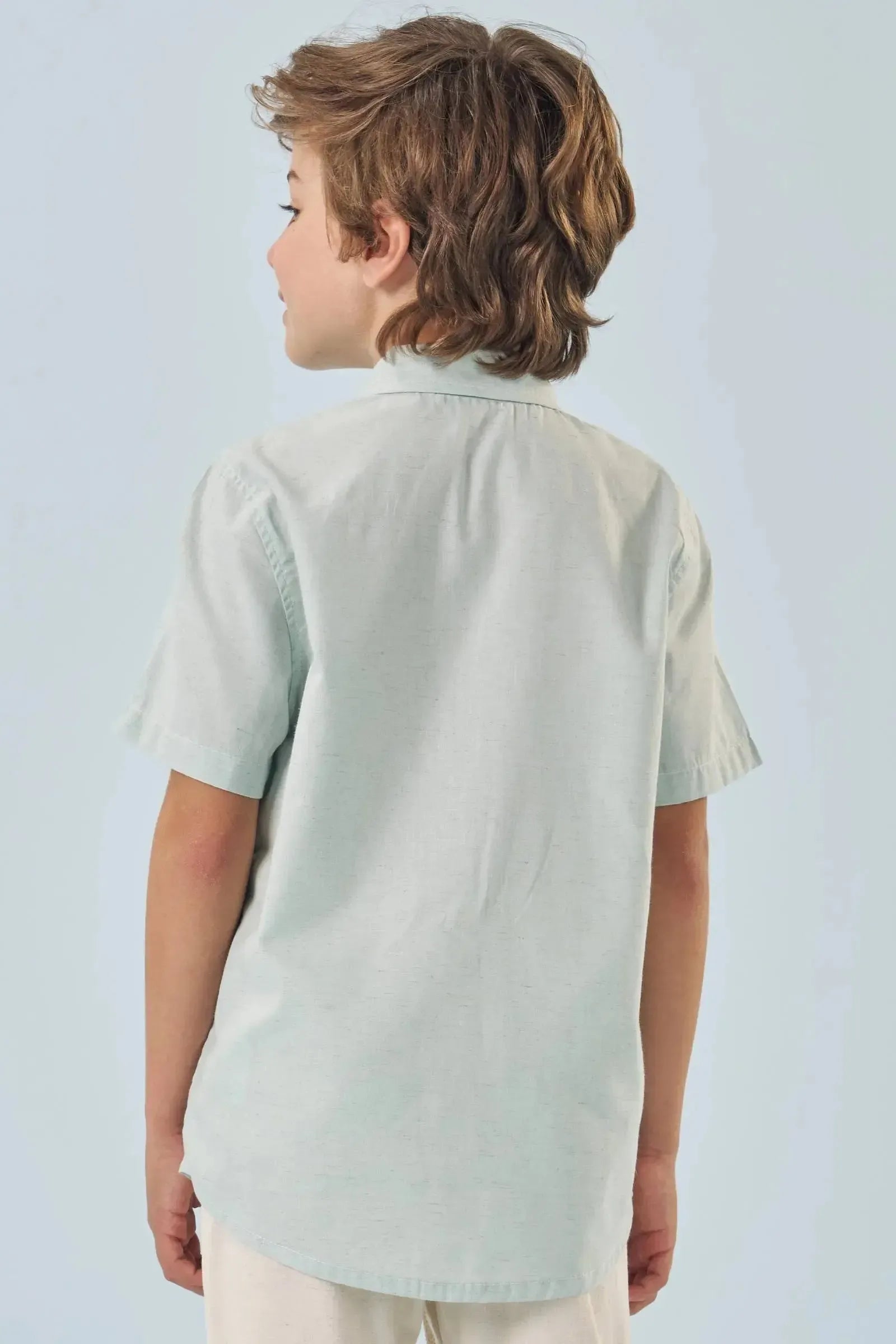 Camisa em Linho Deluxe 83344 LucBoo Infantil Menino