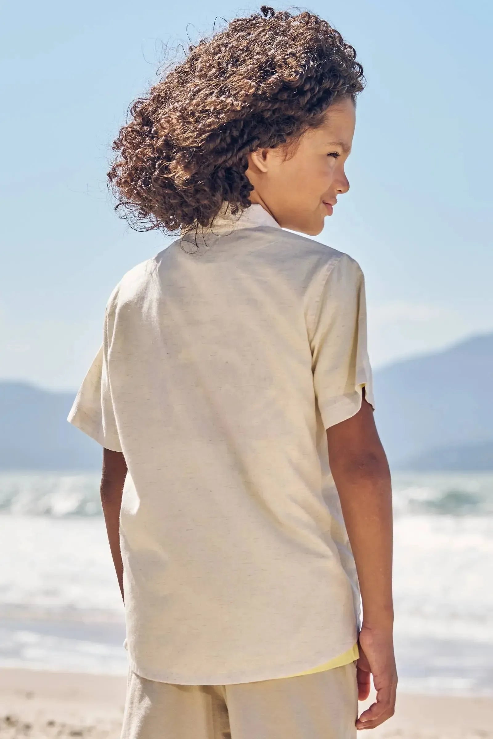 Camisa em Linho Deluxe 83344 LucBoo Infantil Menino