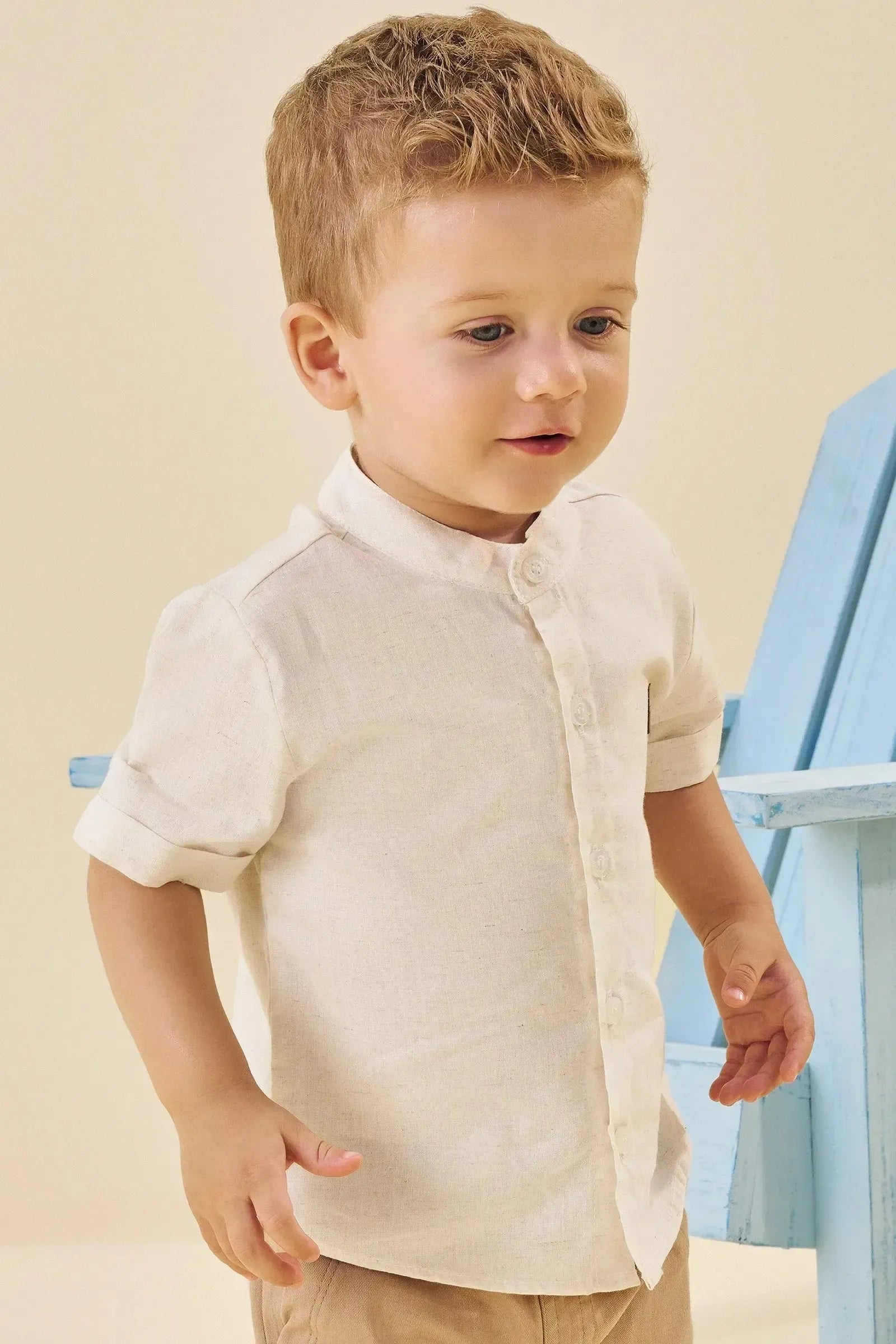 Camisa em Linho Deluxe 84270 Johnny Fox Bebê Menino