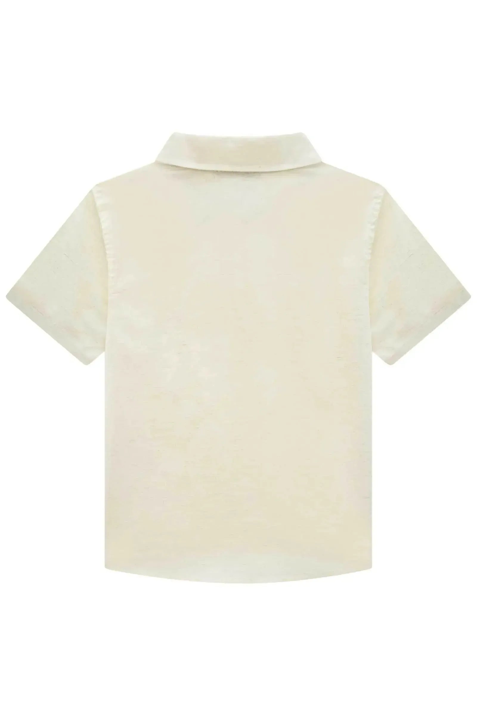 Camisa em Linho Deluxe 86941 LucBoo Infantil Menino