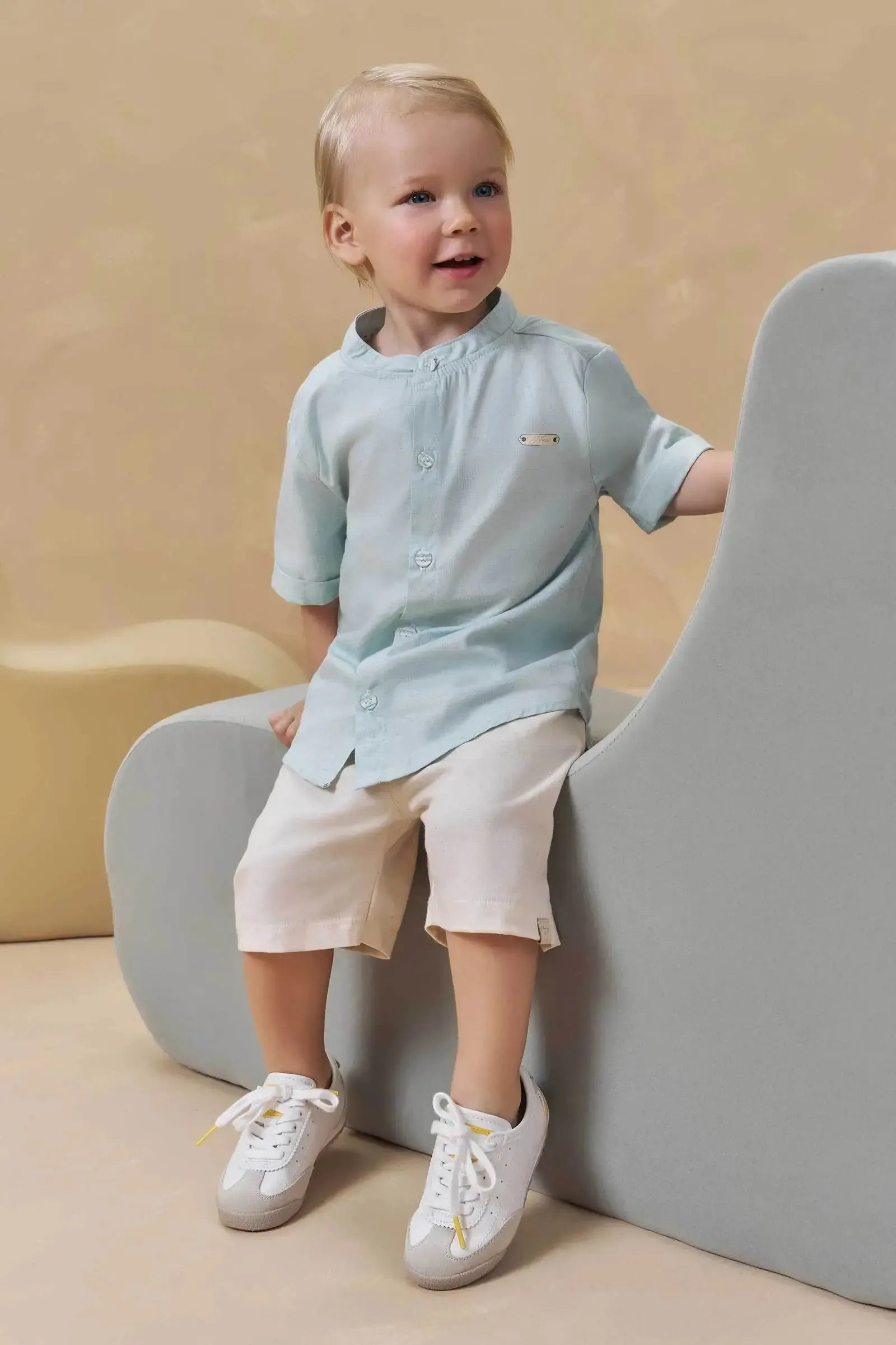 Camisa em Linho Deluxe 94831 Johnny Fox Teen Menino