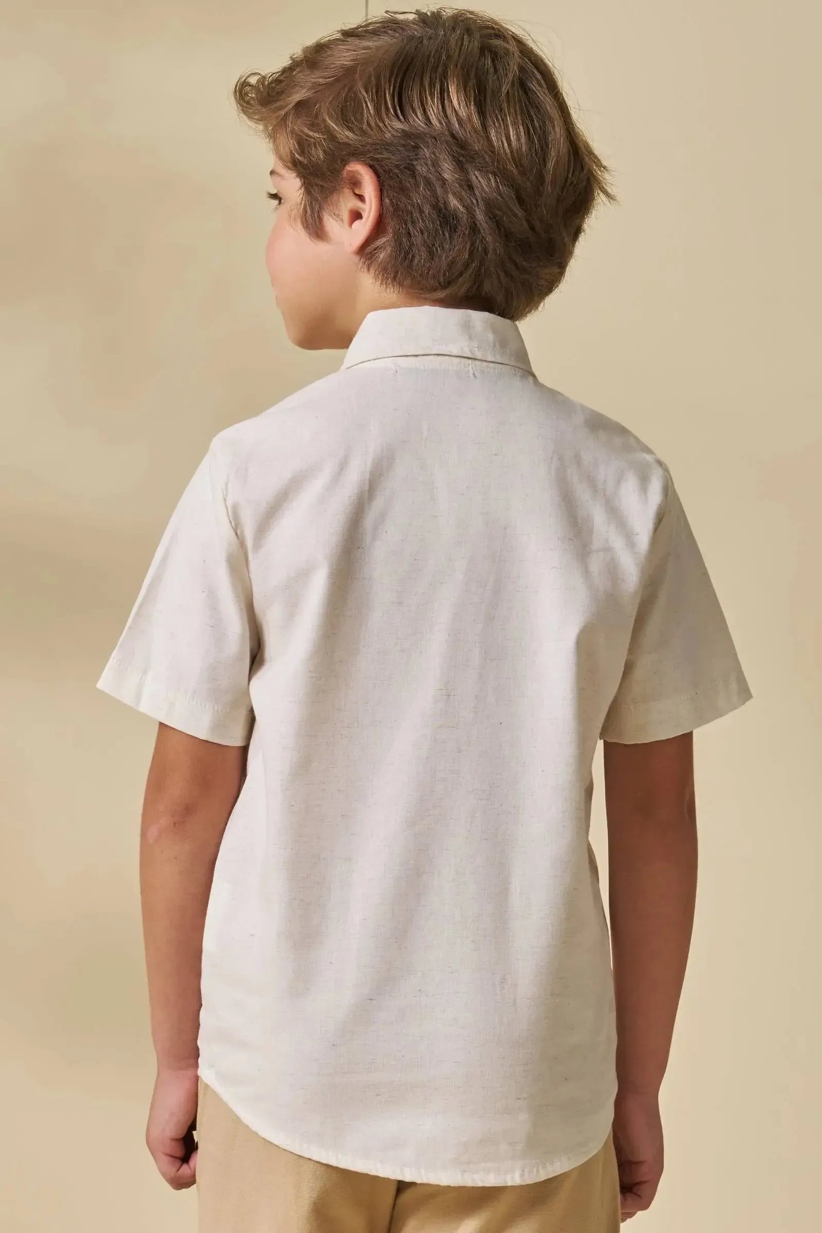 Camisa em Linho Deluxe 96535 LucBoo Infantil Menino