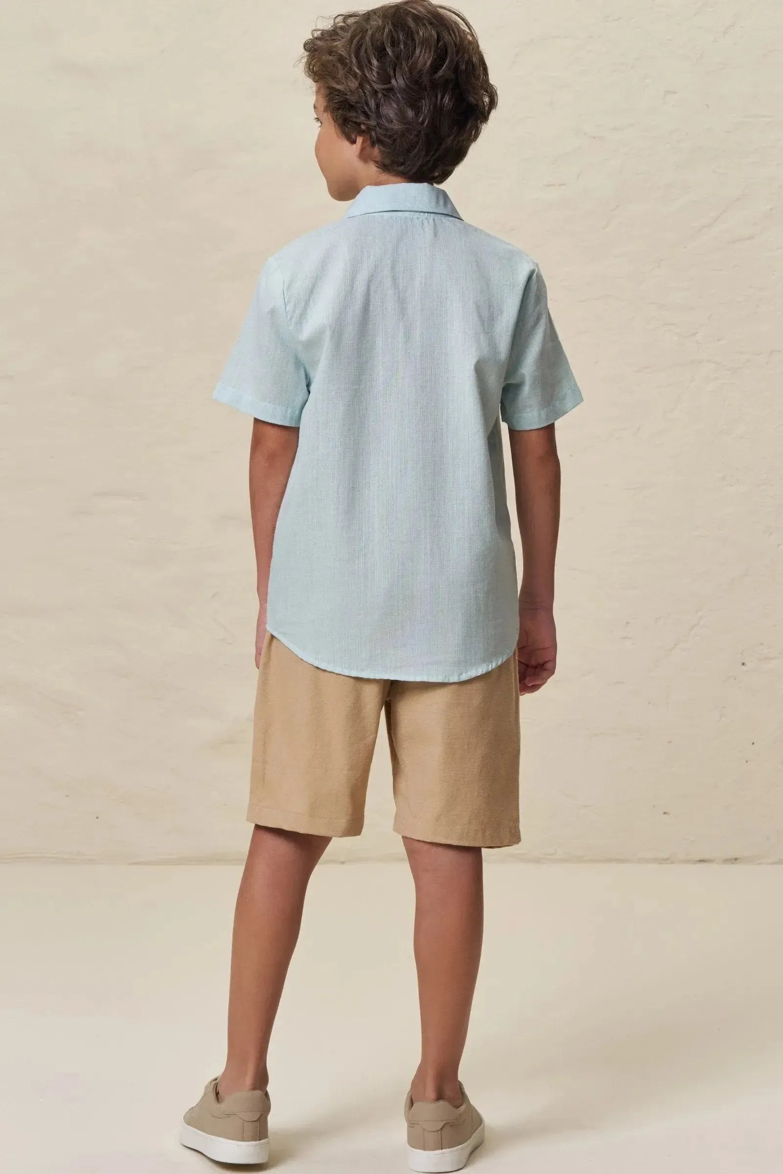 Camisa em Linho Verano 99008 LucBoo Infantil Menino
