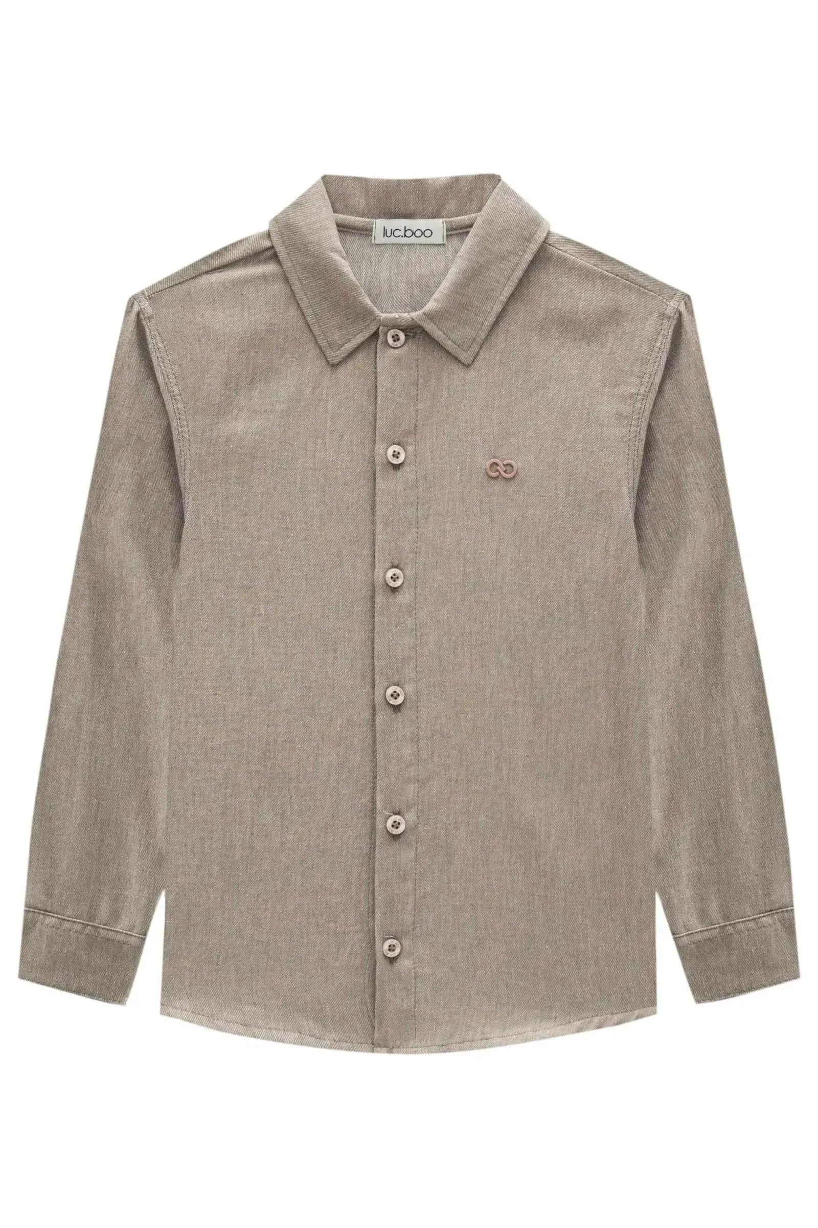 Camisa em Tecido Malibu 89481 LucBoo Infantil Menino