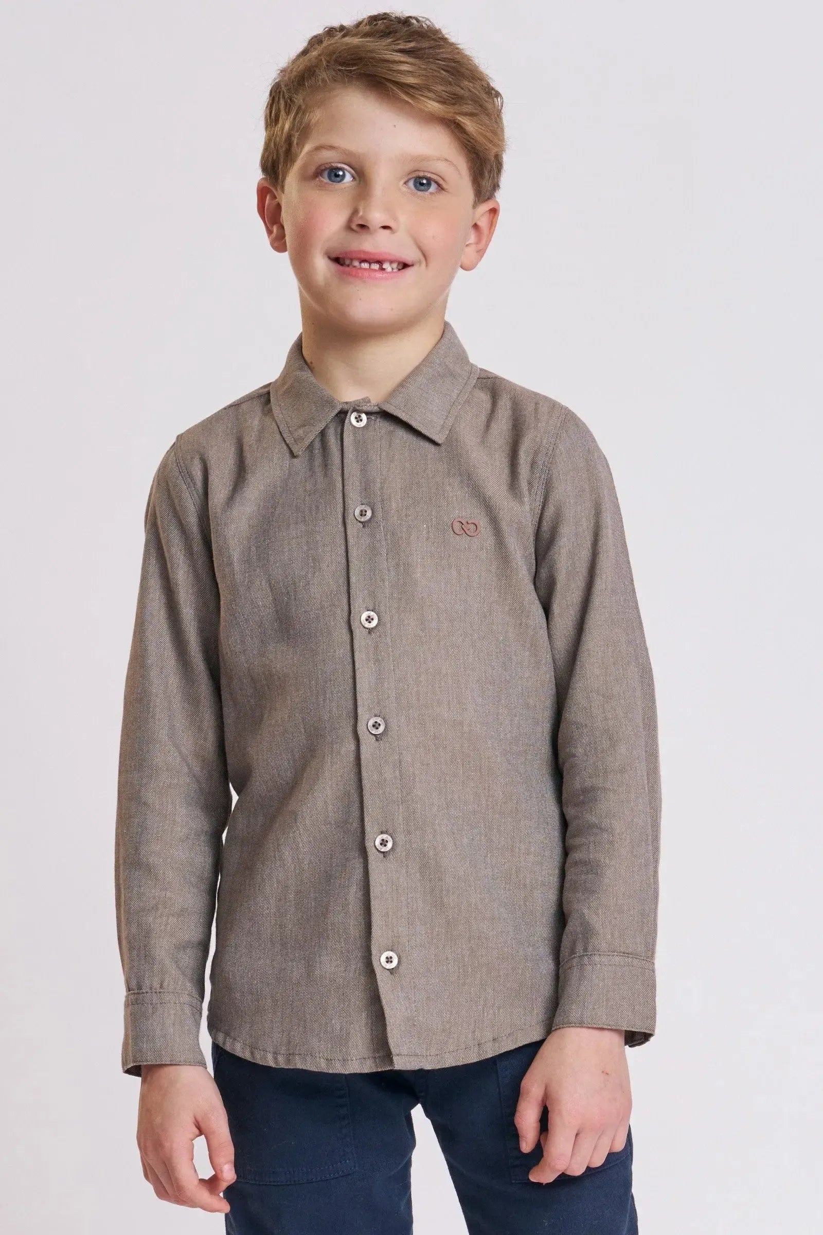 Camisa em Tecido Malibu 89481 LucBoo Infantil Menino