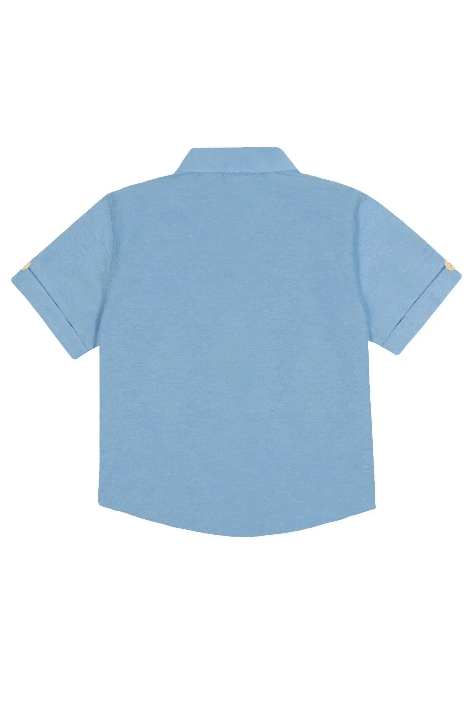 Camisa em Tecido Mesclado 86846 LucBoo Bebê Menino