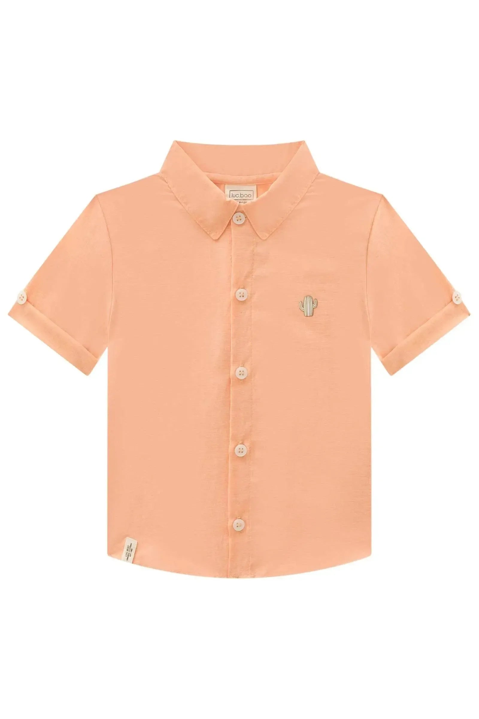 Camisa em Tecido Mesclado 88676 LucBoo Bebê Menino