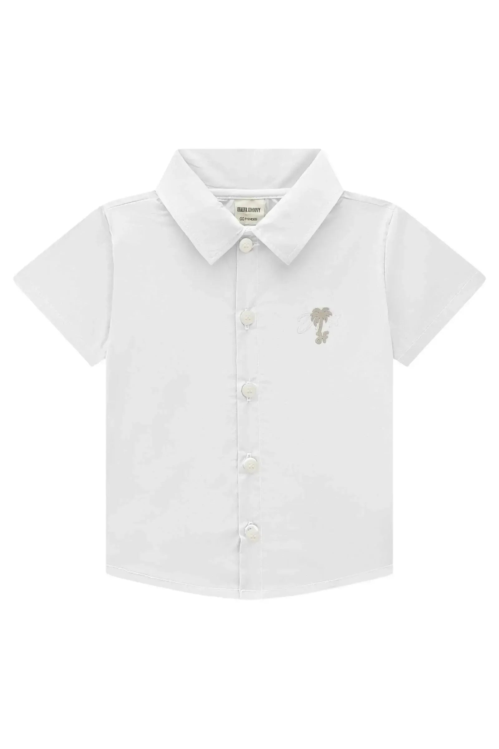 Camisa em Tricoline com Elastano 84263 Johnny Fox Bebê Menino