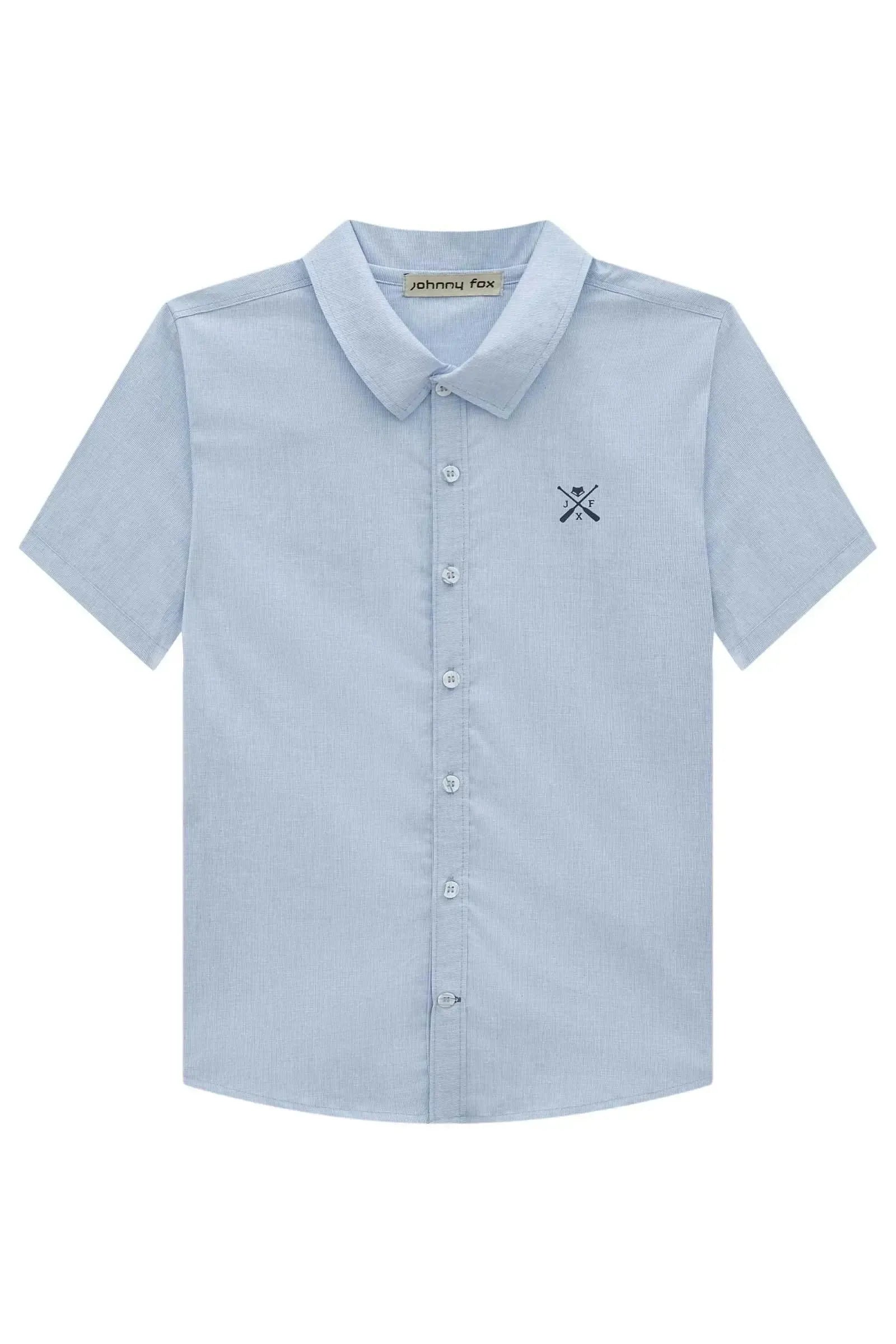 Camisa em Tricoline Listrada Andes 98815 Johnny Fox Teen Menino