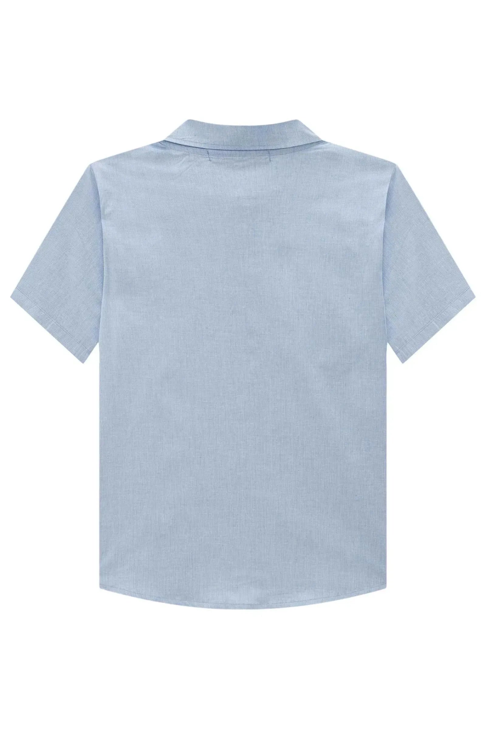 Camisa em Tricoline Listrada Andes 98815 Johnny Fox Teen Menino